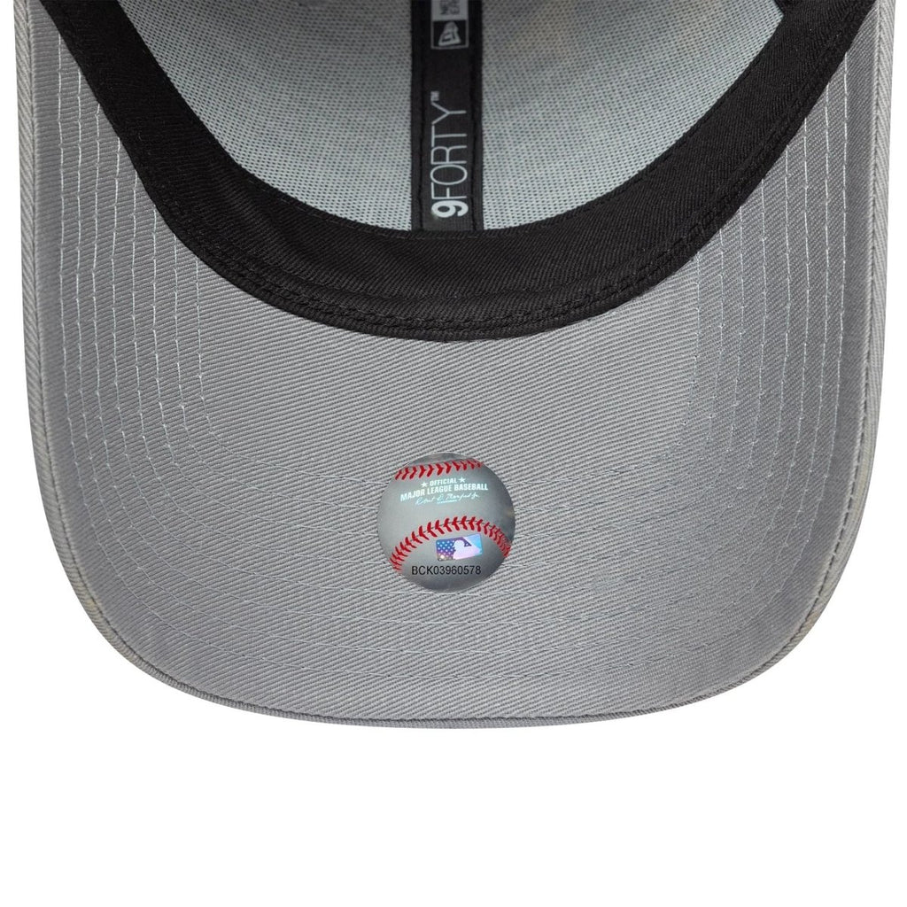 New Era LA Dodgers MLB Side Patch Grey 9FORTY Adjustable Cap