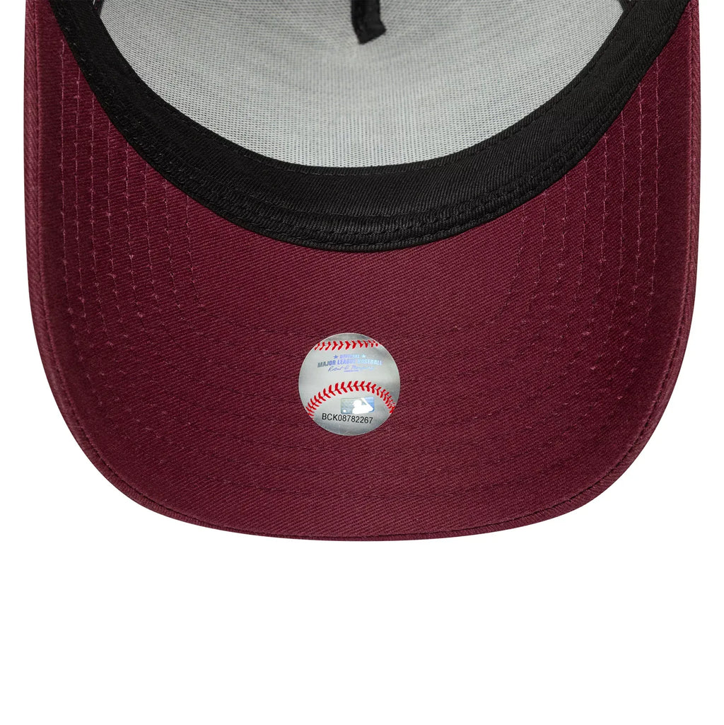 New Era New York Yankees Maroon A-Frame Trucker Cap