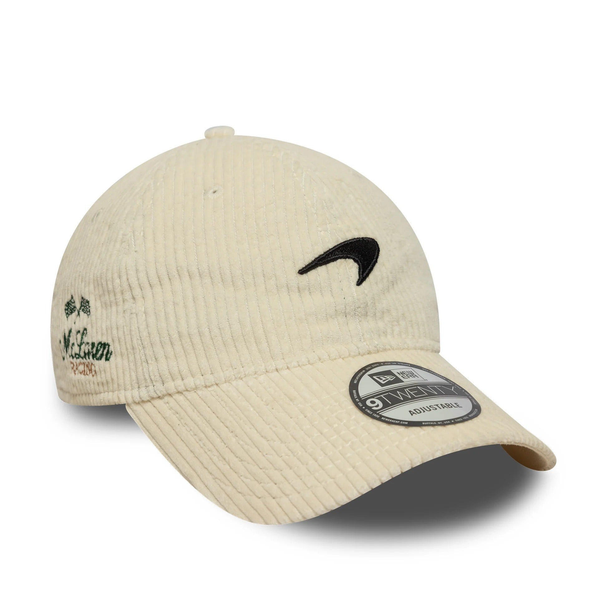 New Era McLaren Racing F1 Cord 9Twenty Cap Chrome White