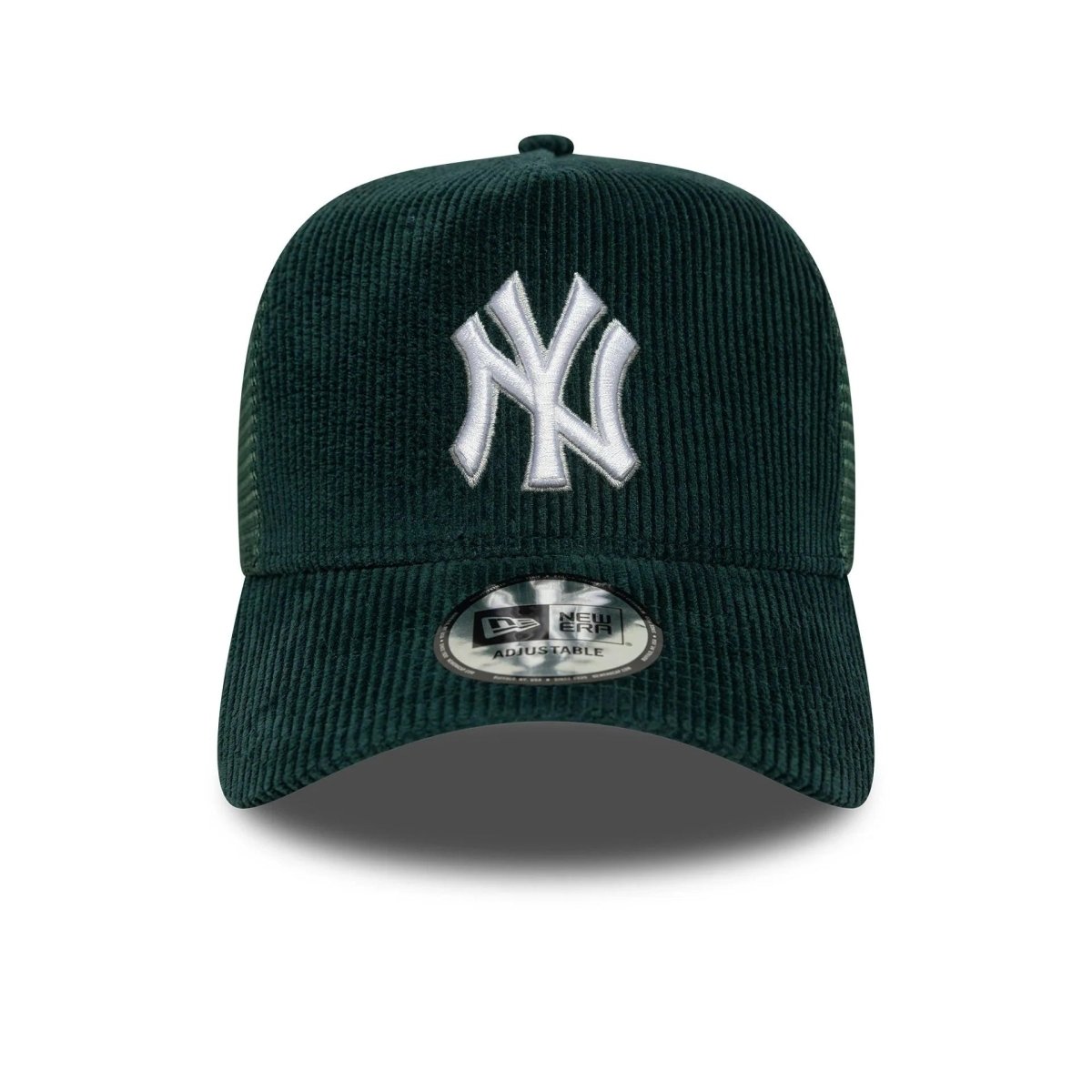 New Era New York Yankees MLB Cord Dark Green 9FORTY A-Frame Trucker Adjustable Cap