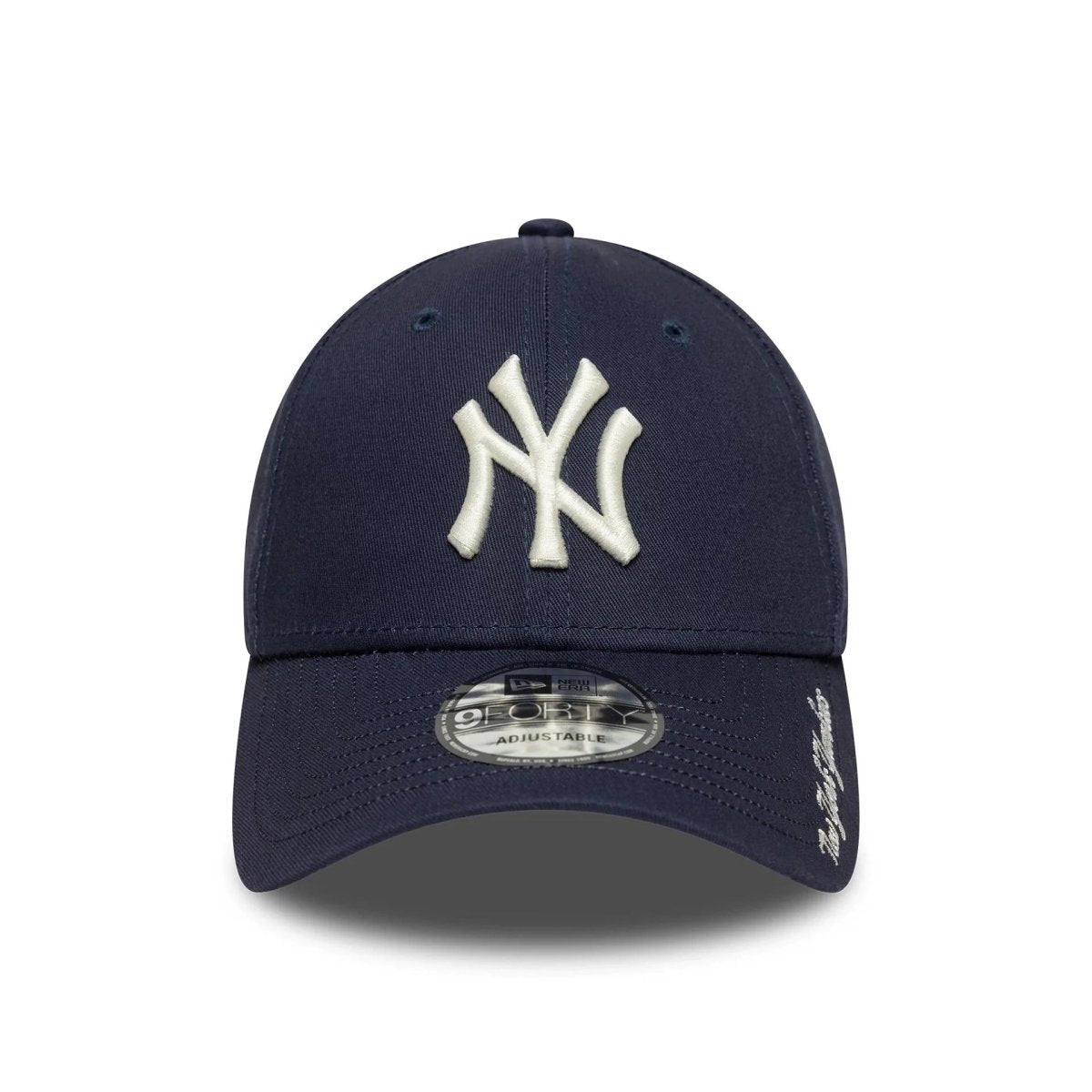 New Era New York Yankees MLB Visor Script Navy 9FORTY Adjustable Cap