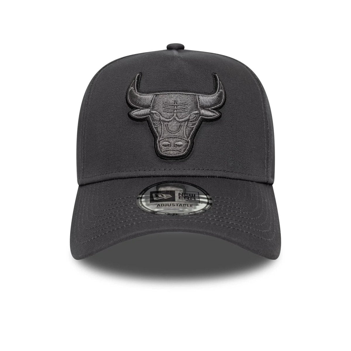 New Era Chicago Bulls Team Outline Dark Grey 9FORTY E-Frame Adjustable Cap