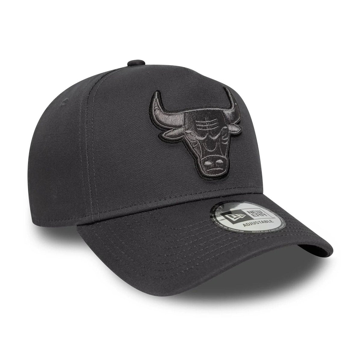 New Era Chicago Bulls Team Outline Dark Grey 9FORTY E-Frame Adjustable Cap