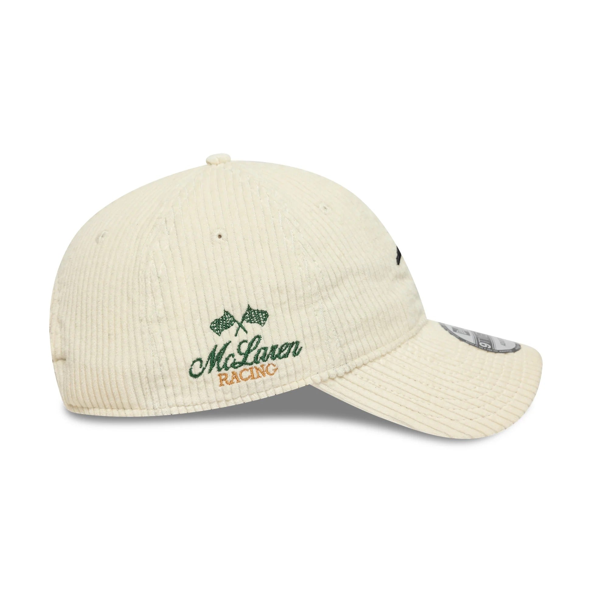 New Era McLaren Racing F1 Cord 9Twenty Cap Chrome White