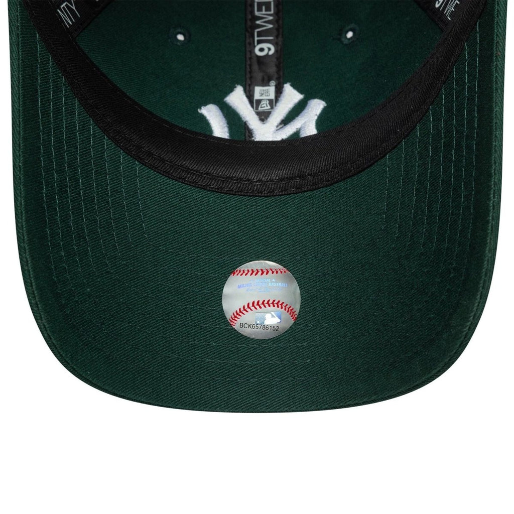 New Era New York Yankees Womens MLB League Essential Dark Green 9TWENTY Adjustable Cap