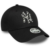 New Era New York Yankees Womens MLB Animal Infill Black 9FORTY Cap