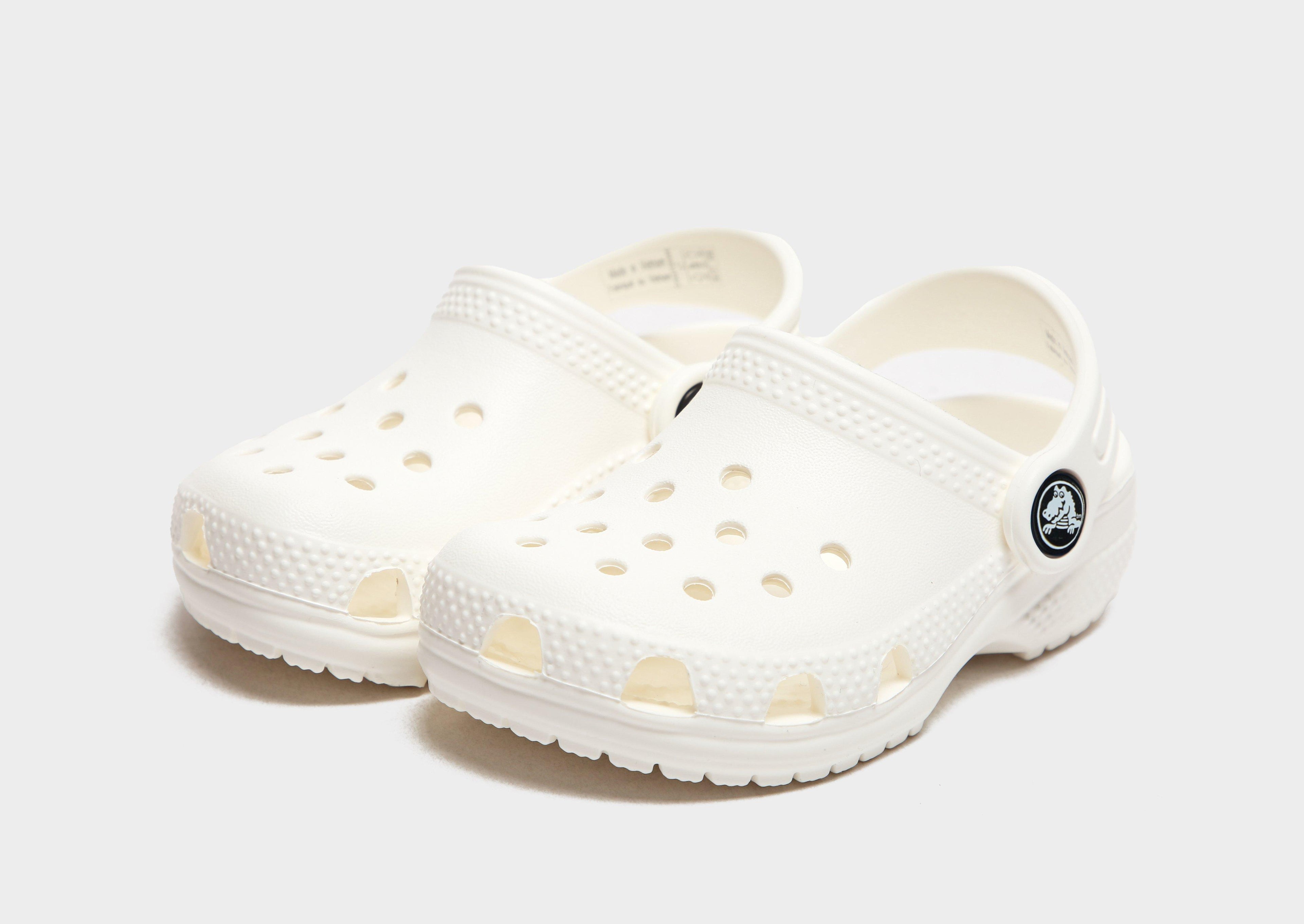 White Crocs Classic Clog Infant