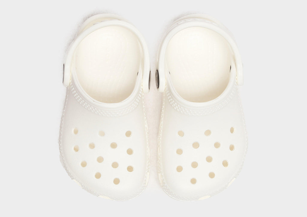 White Crocs Classic Clog Infant