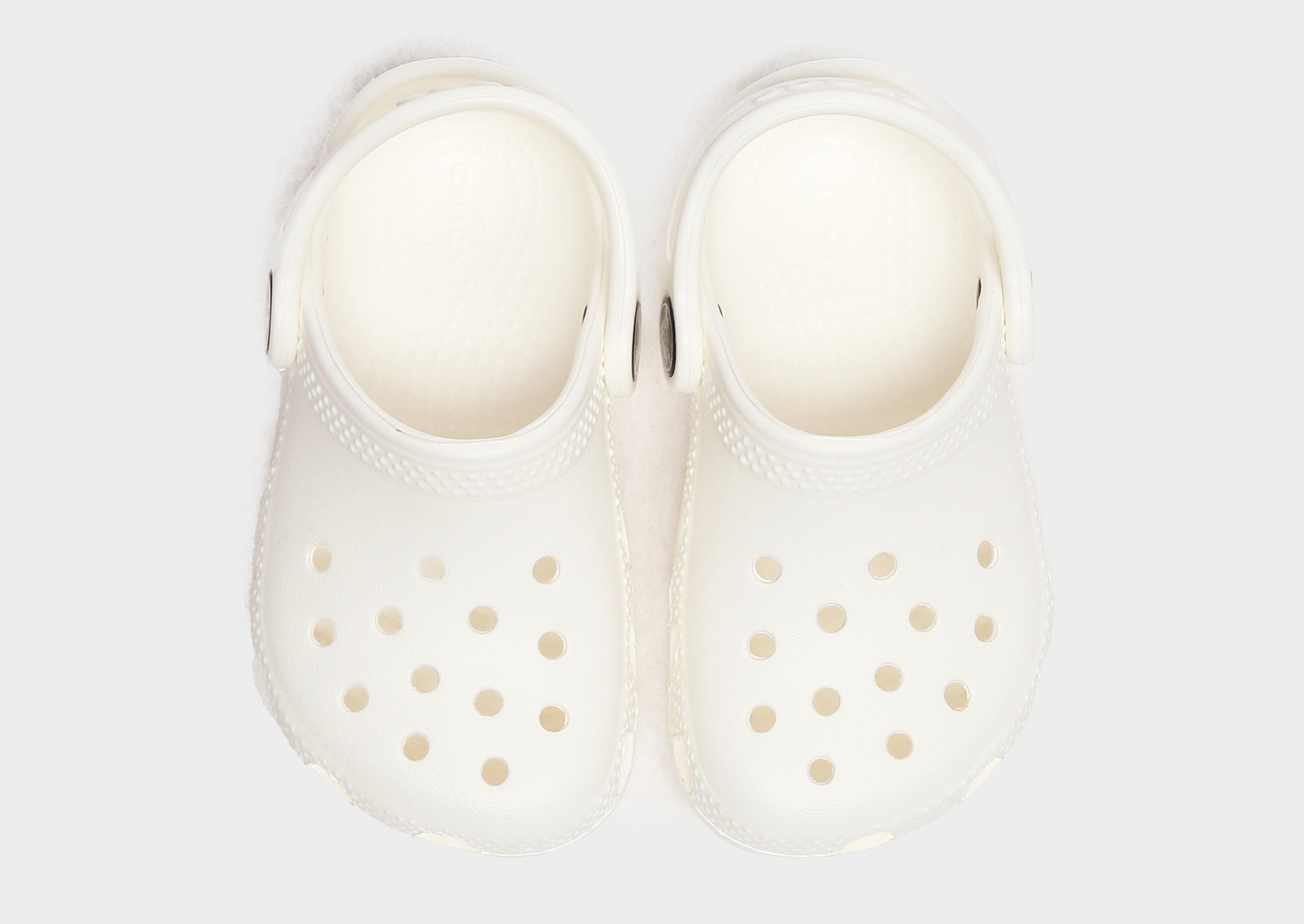 White Crocs Classic Clog Infant