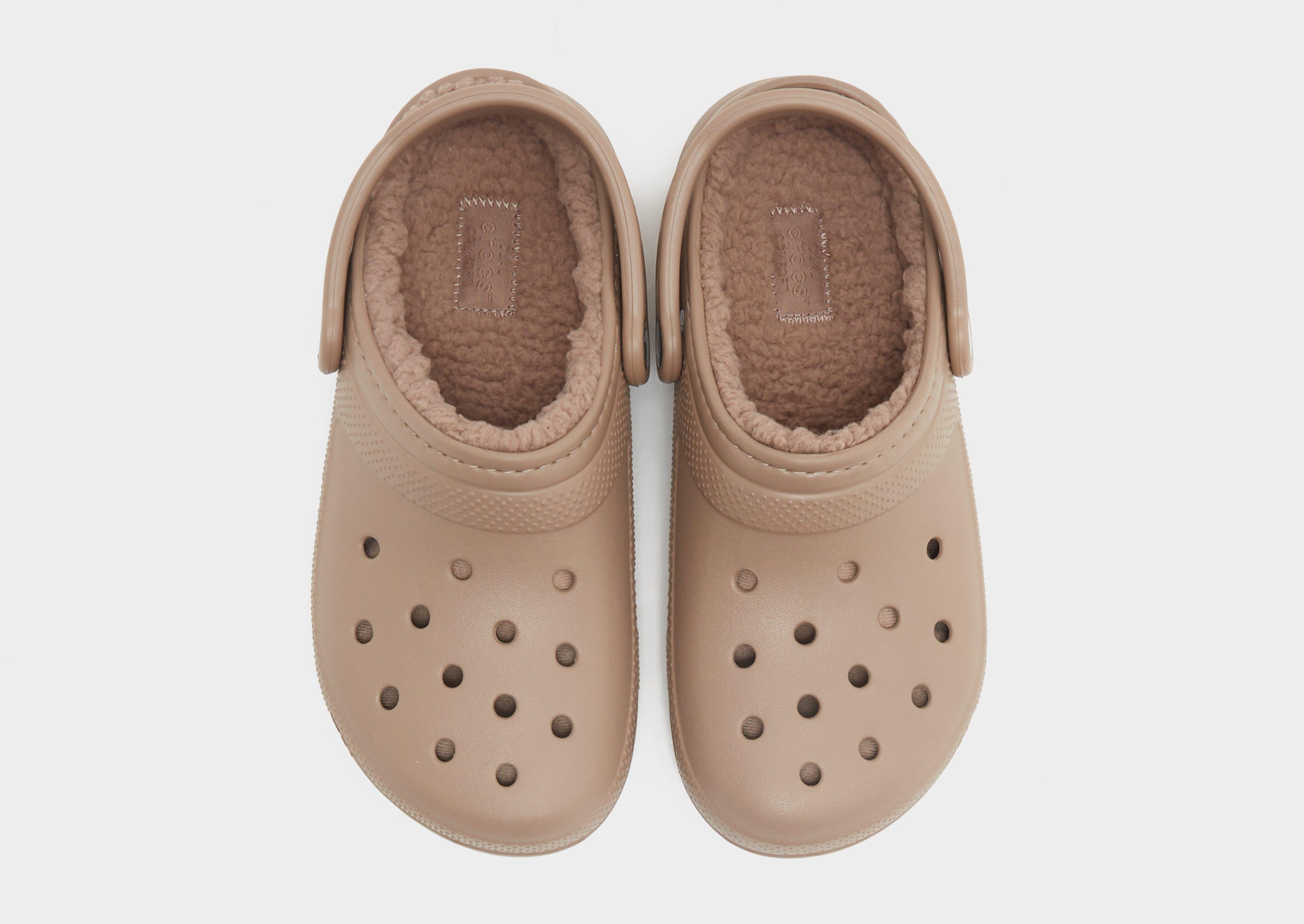 Brown Crocs Classic Lined Clog Women's