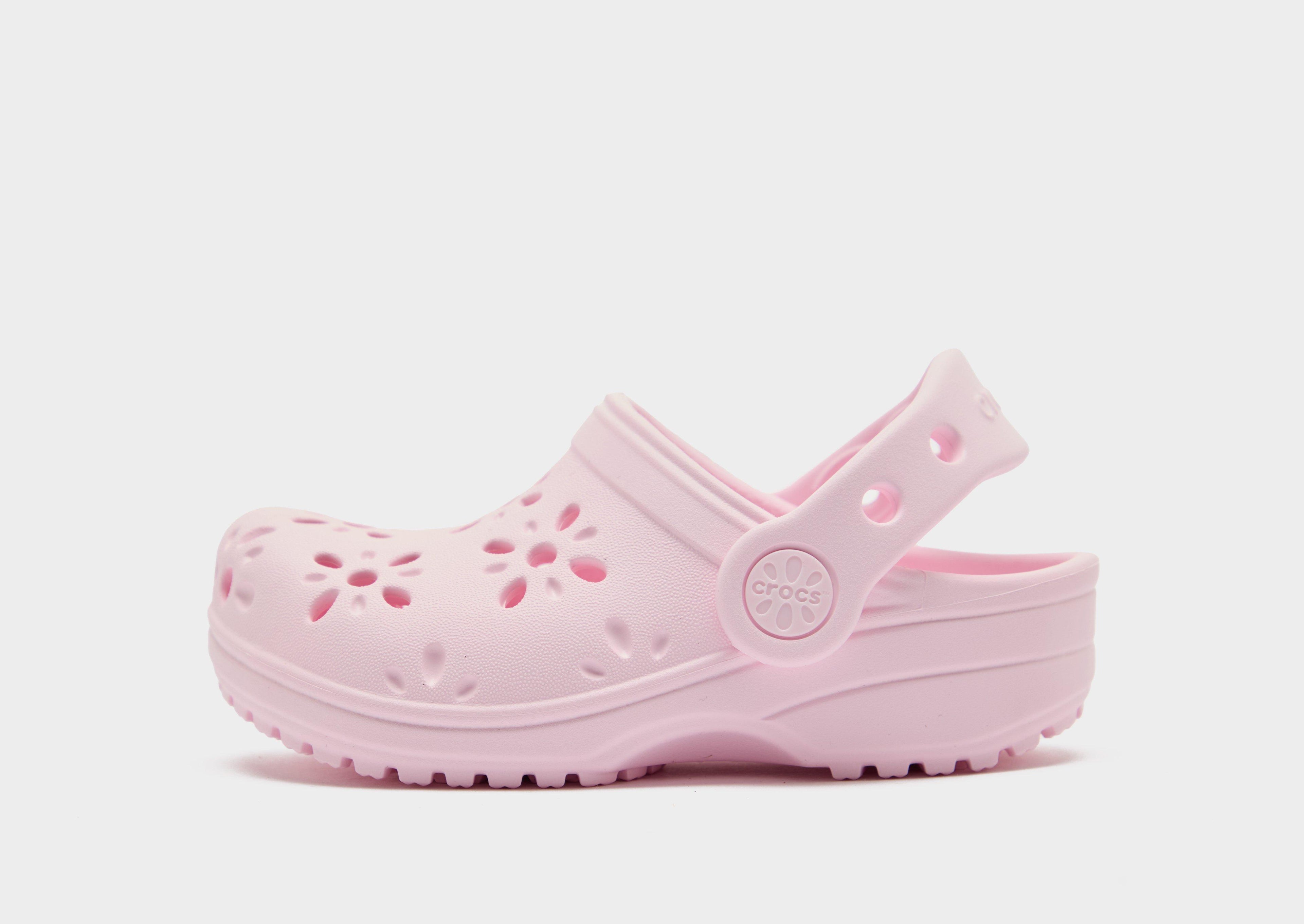 Pink Crocs Classic Flower Clog Infant