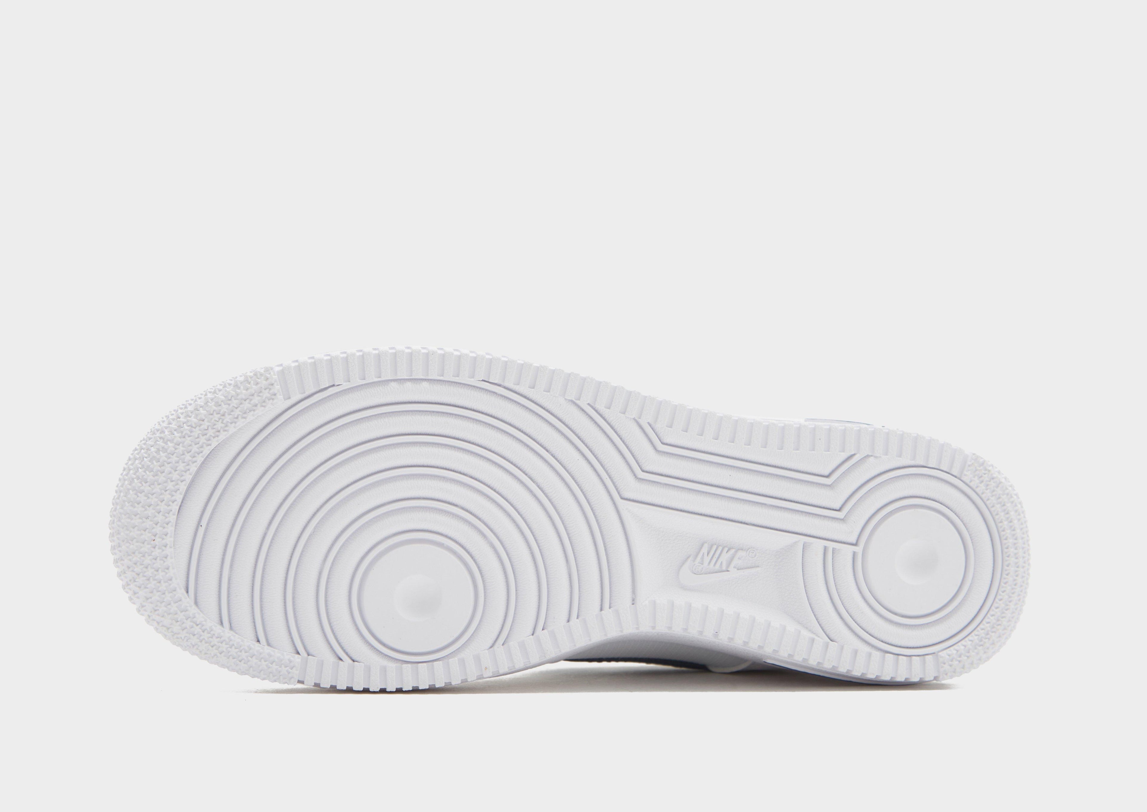 Nike White Nike Air Force 1 Embroidered Swoosh Junior