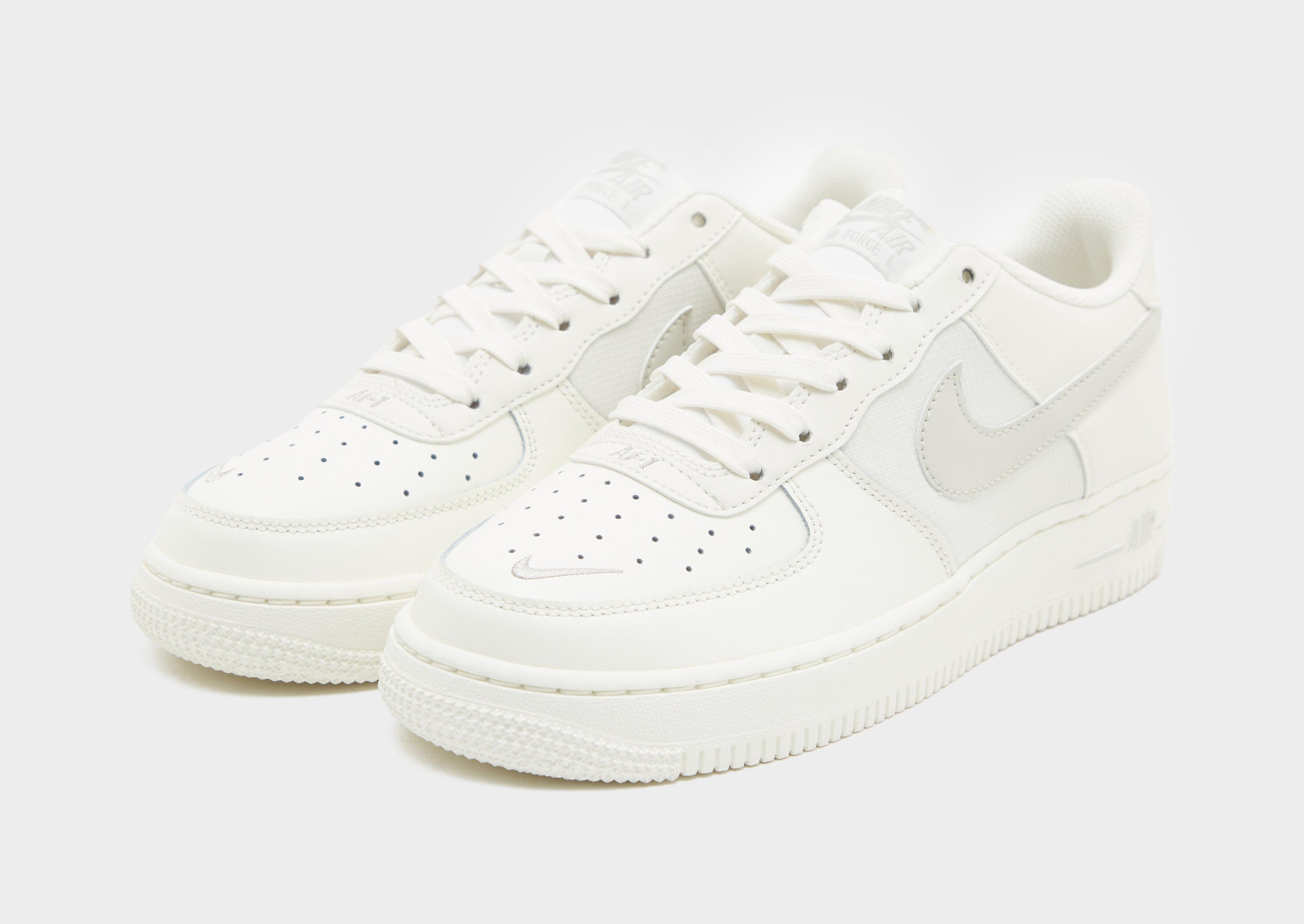 Nike Grey Nike Air Force 1 Embroidered Swoosh Junior