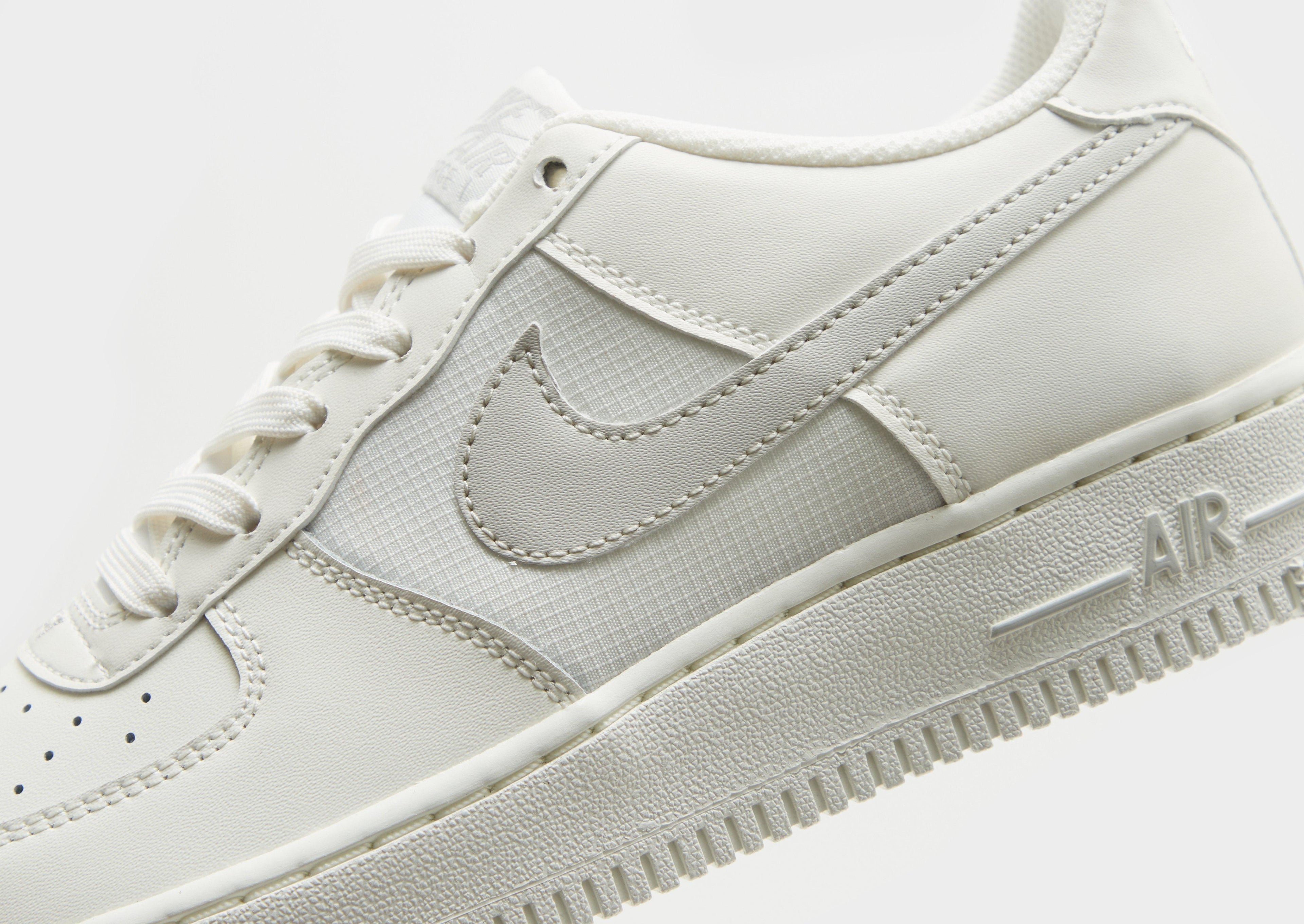 Nike Grey Nike Air Force 1 Embroidered Swoosh Junior