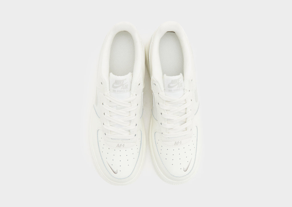 Nike Grey Nike Air Force 1 Embroidered Swoosh Junior