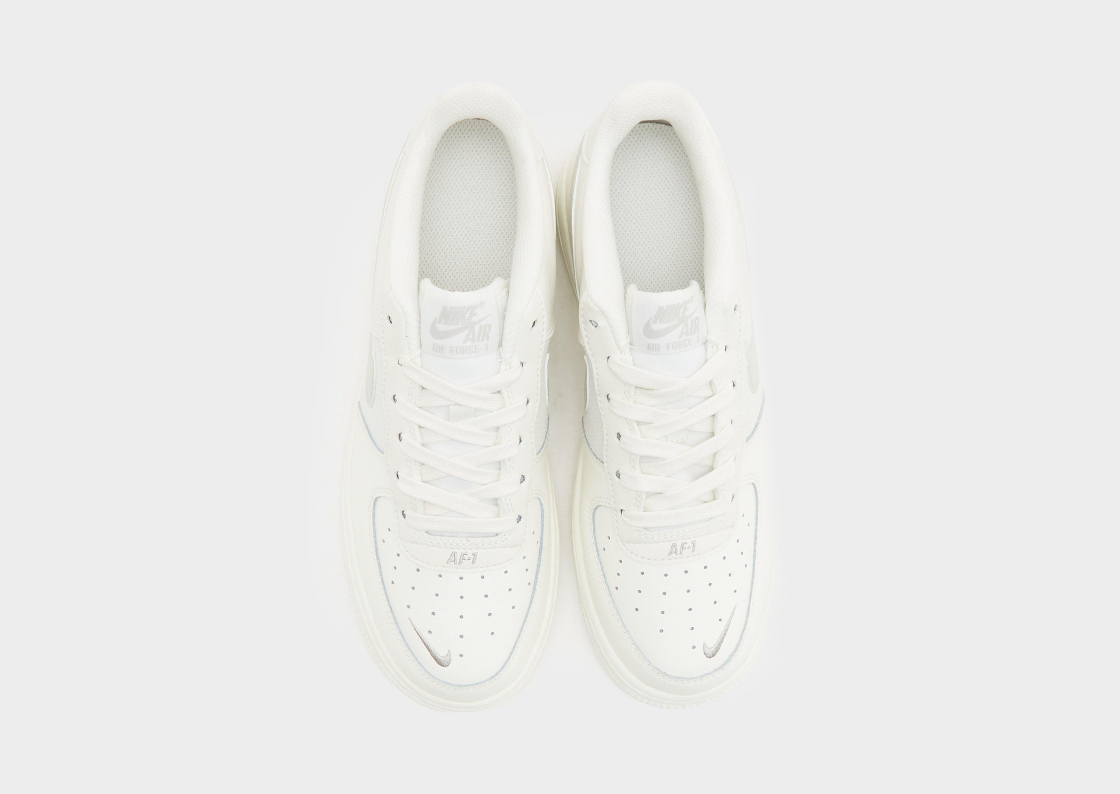 Nike Grey Nike Air Force 1 Embroidered Swoosh Junior