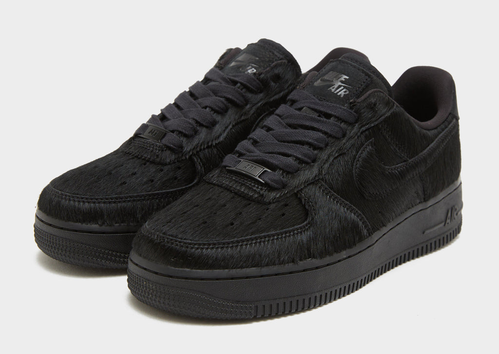 Nike Black Nike Air Force 1 Low Pony Hair Women's