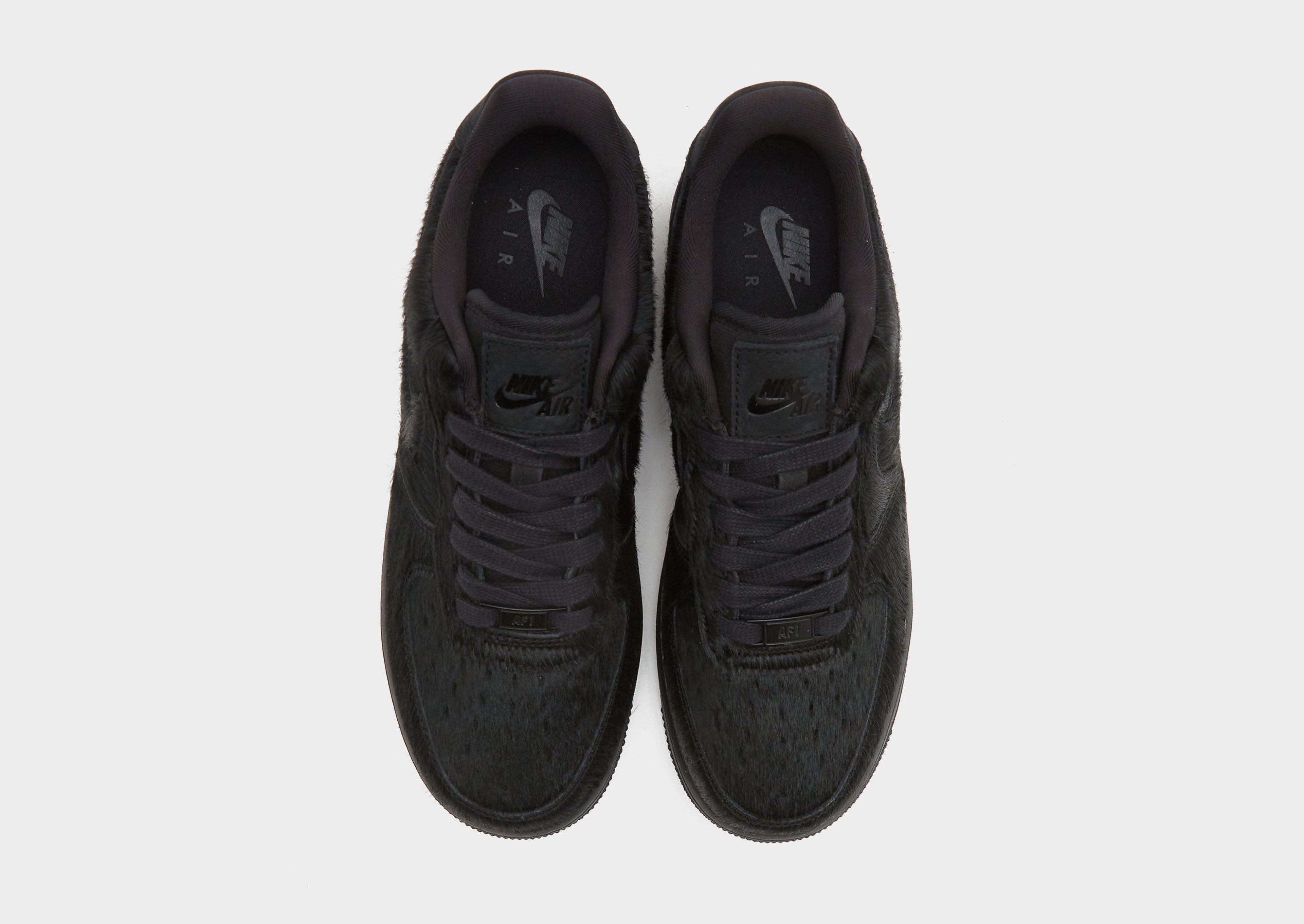 Nike Black Nike Air Force 1 Low Pony Hair Women's
