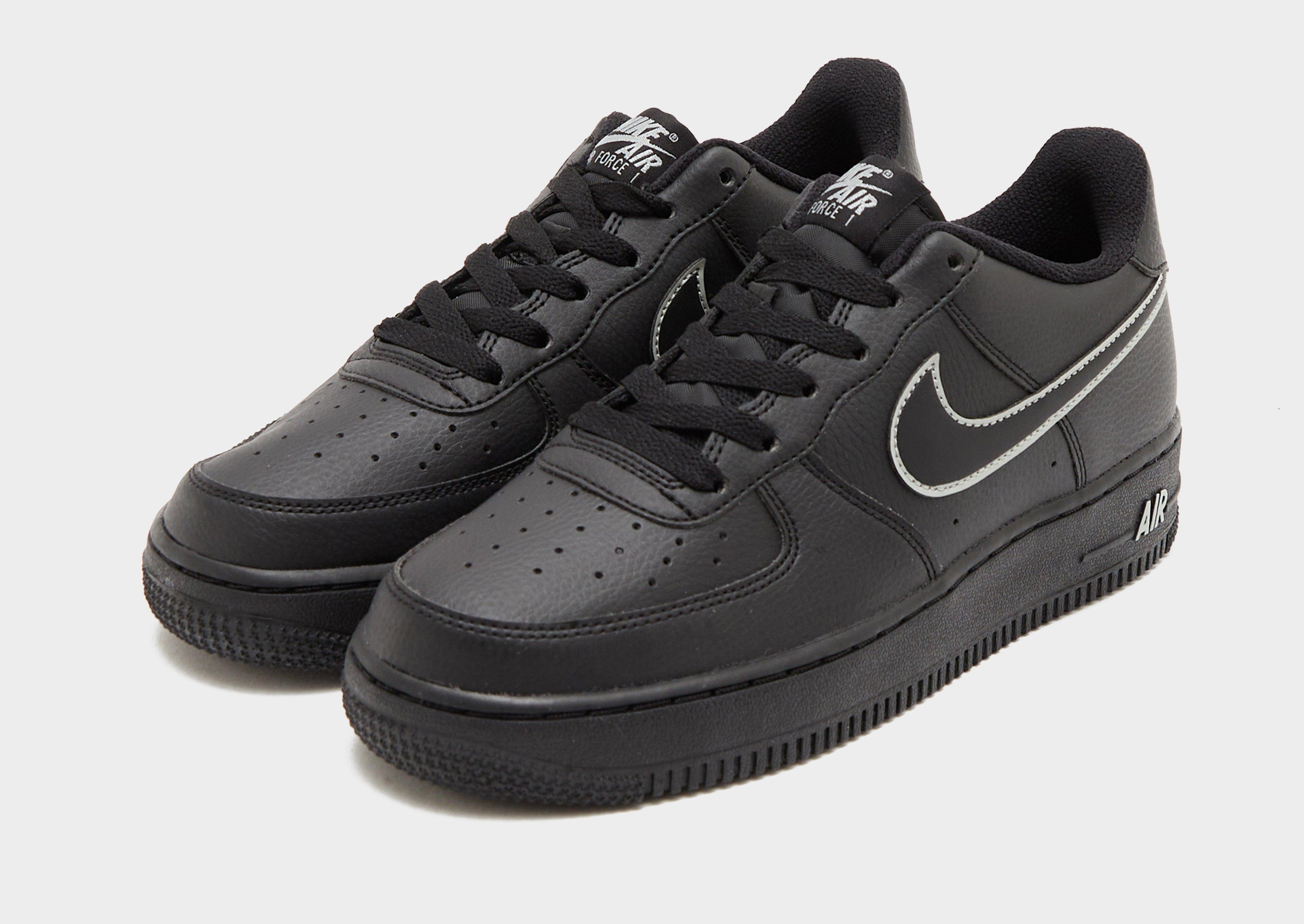 Nike Black Nike Air Force 1 Outline Junior
