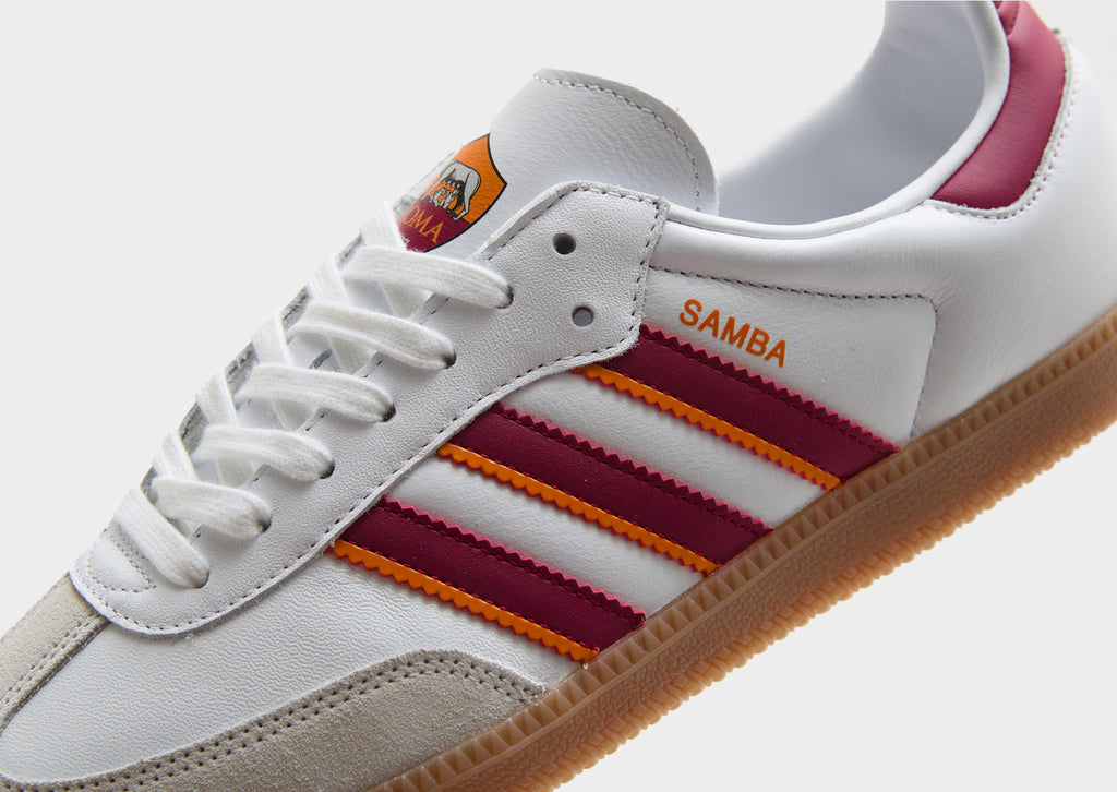 adidas White adidas Originals Samba AS Roma