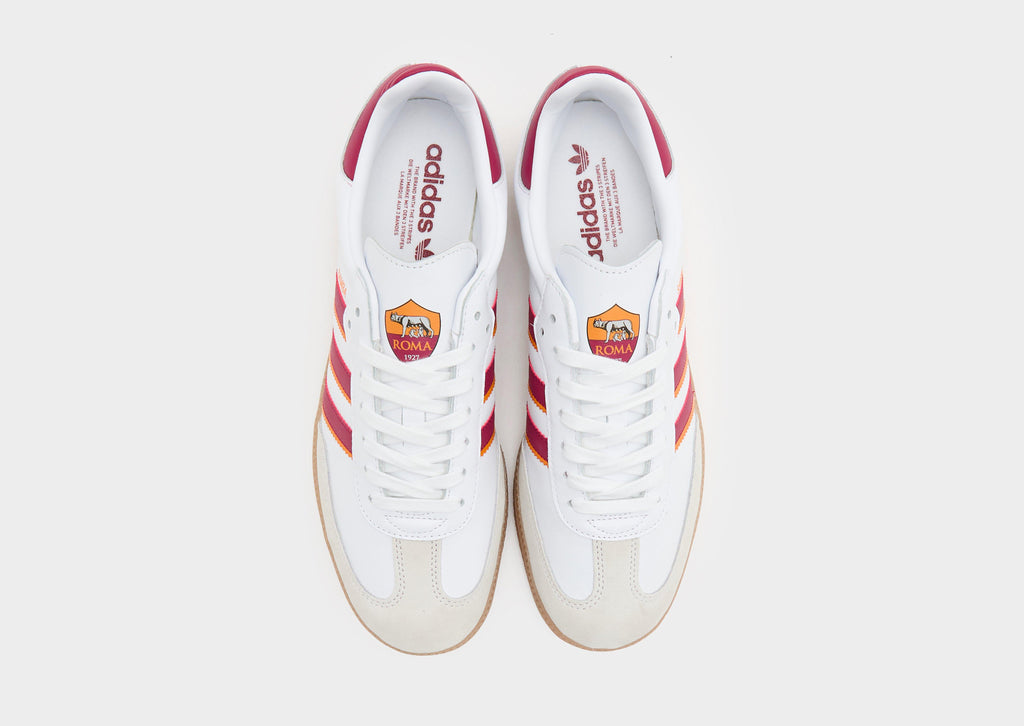 adidas White adidas Originals Samba AS Roma