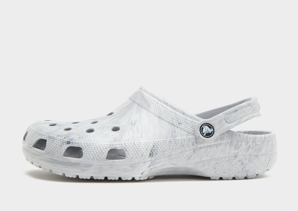 Grey Crocs Classic Clogs Marbled