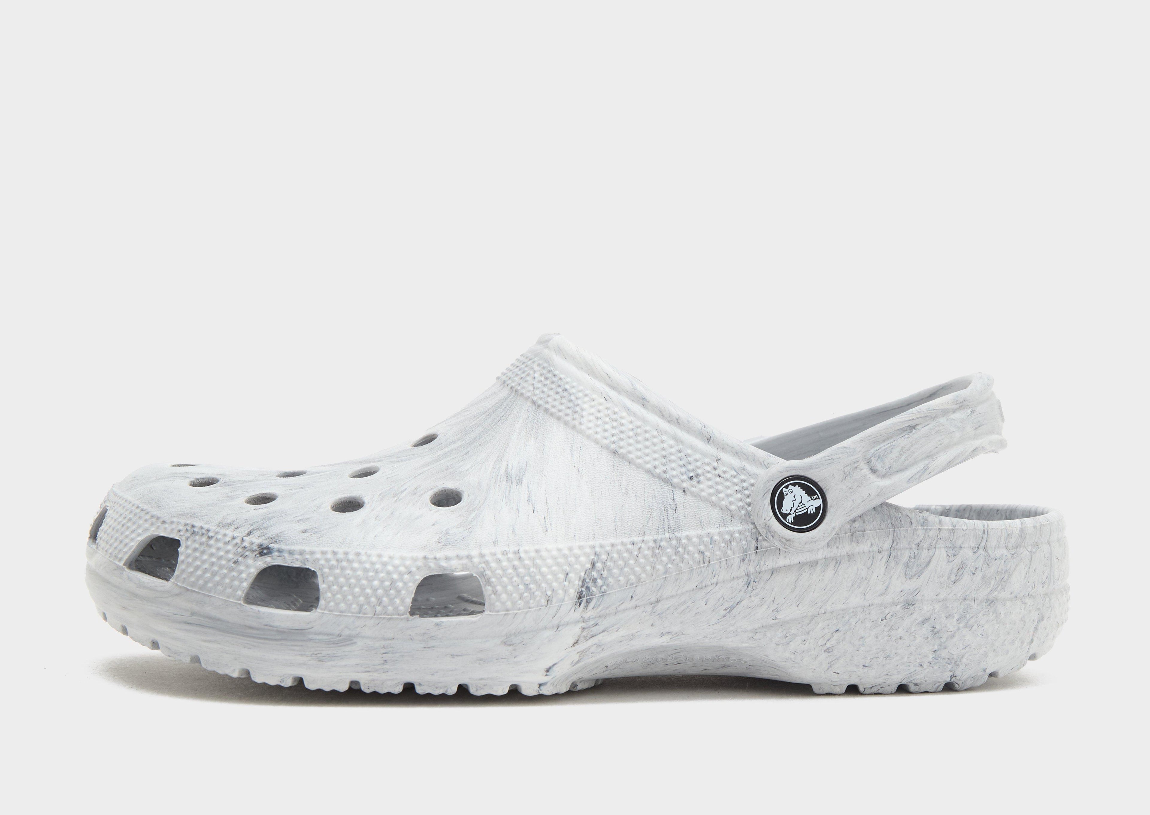 Grey Crocs Classic Clogs Marbled