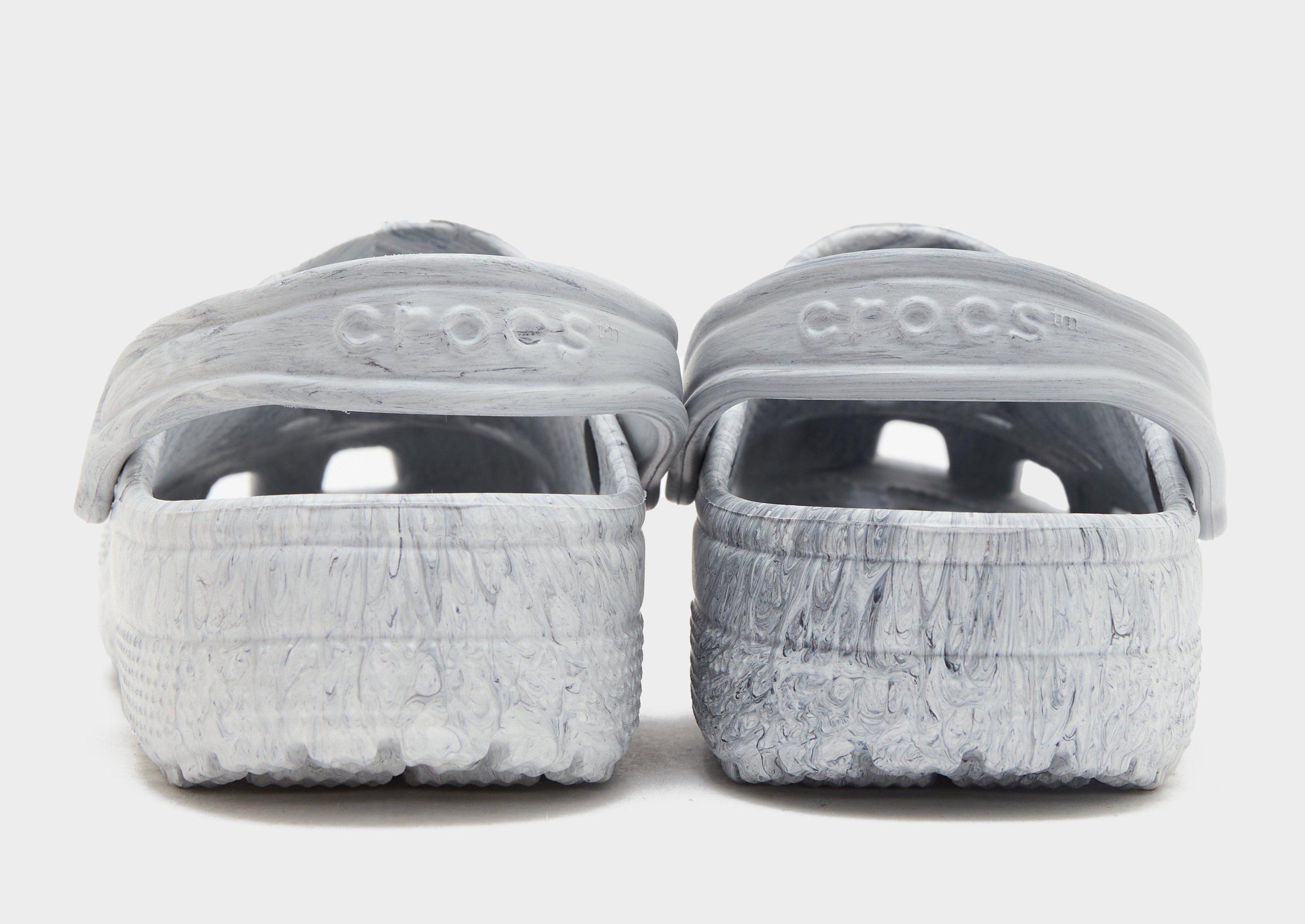 Grey Crocs Classic Clogs Marbled