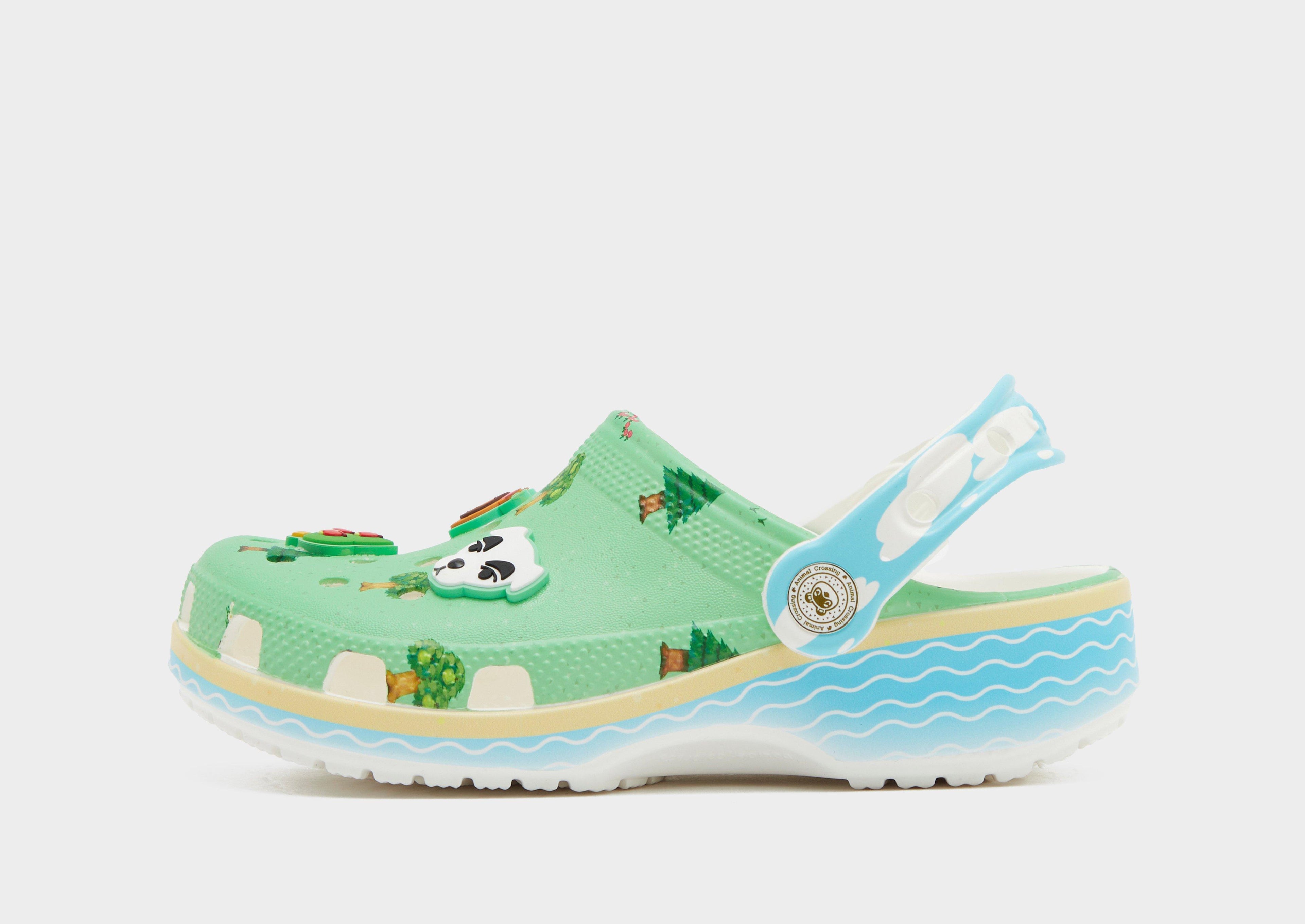 Green Crocs Classic Clog Animal Crossing Children