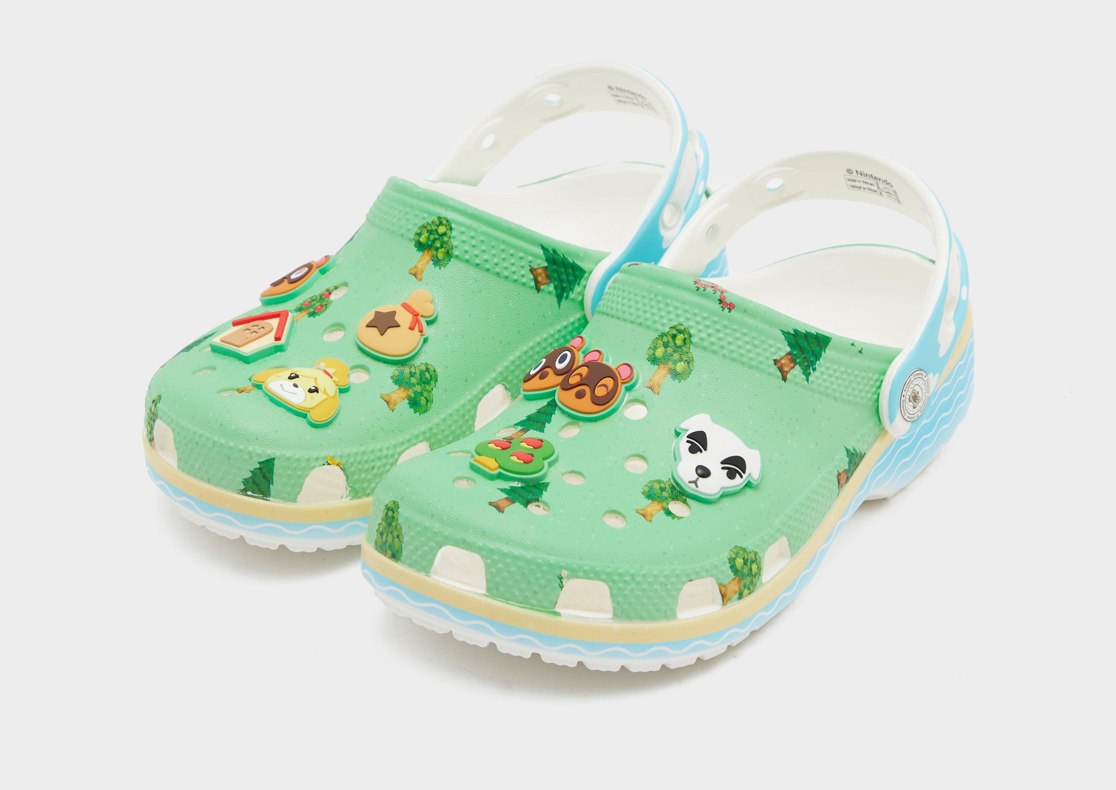 Green Crocs Classic Clog Animal Crossing Children