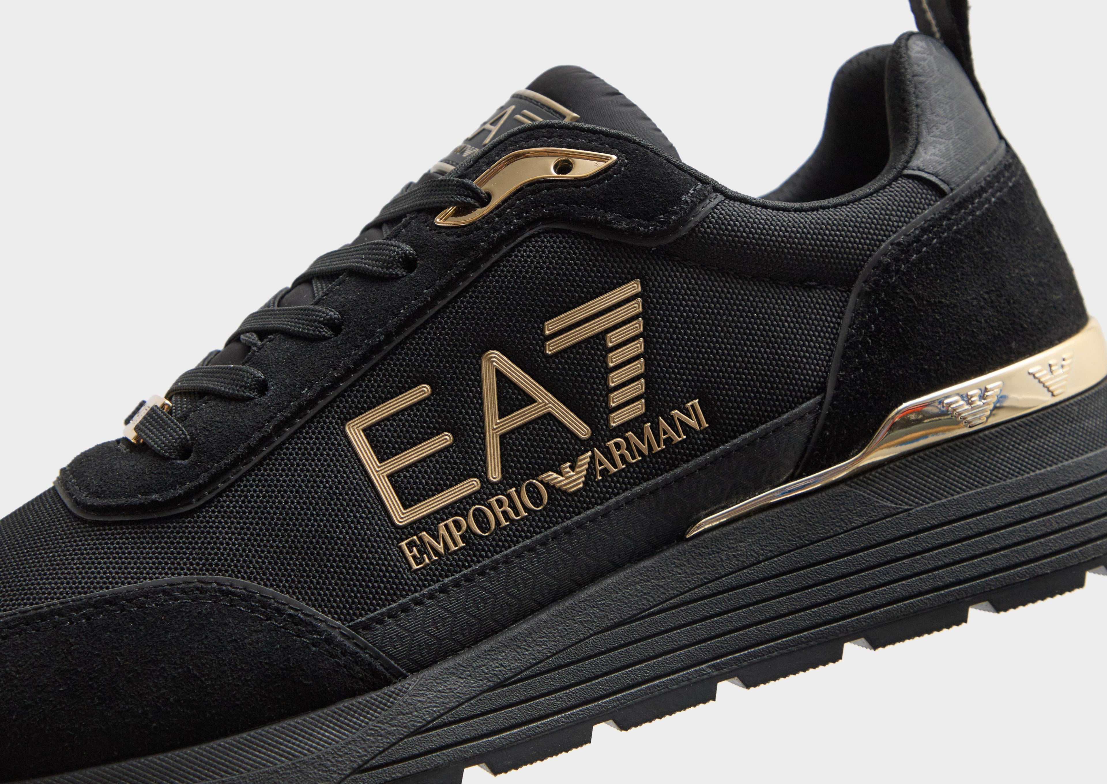 Black EA7 Emporio Armani B&W Mono