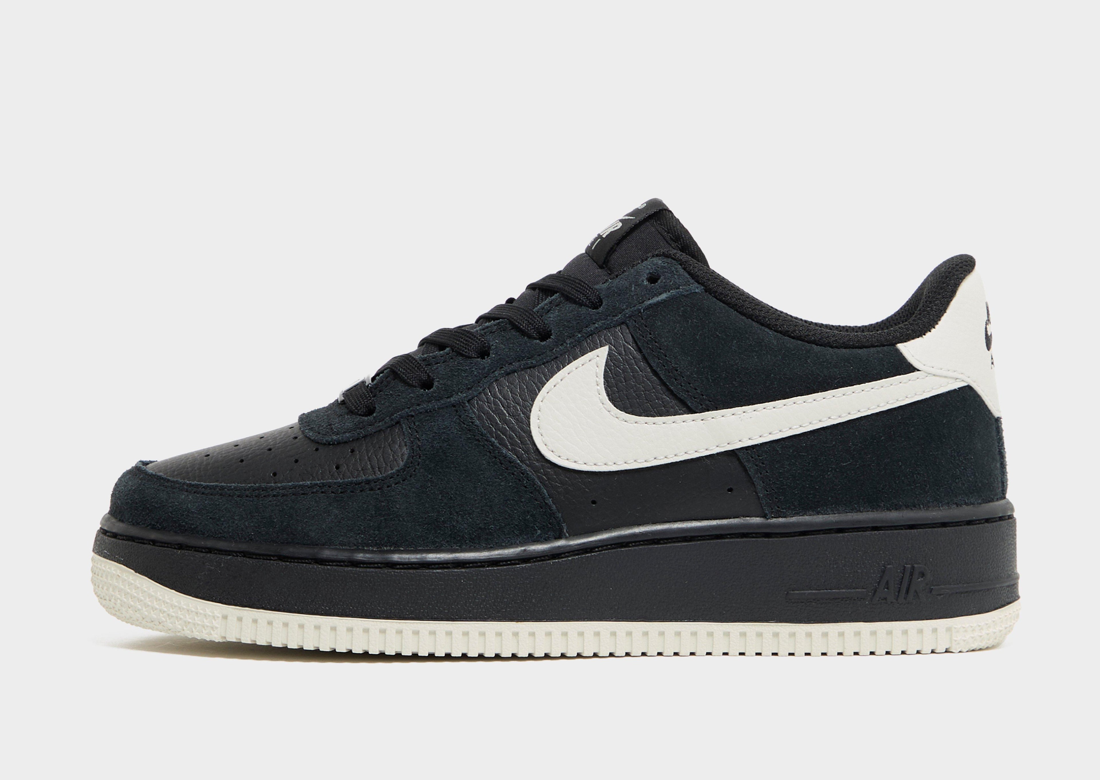 Nike Black Nike Air Force 1 Suede Junior