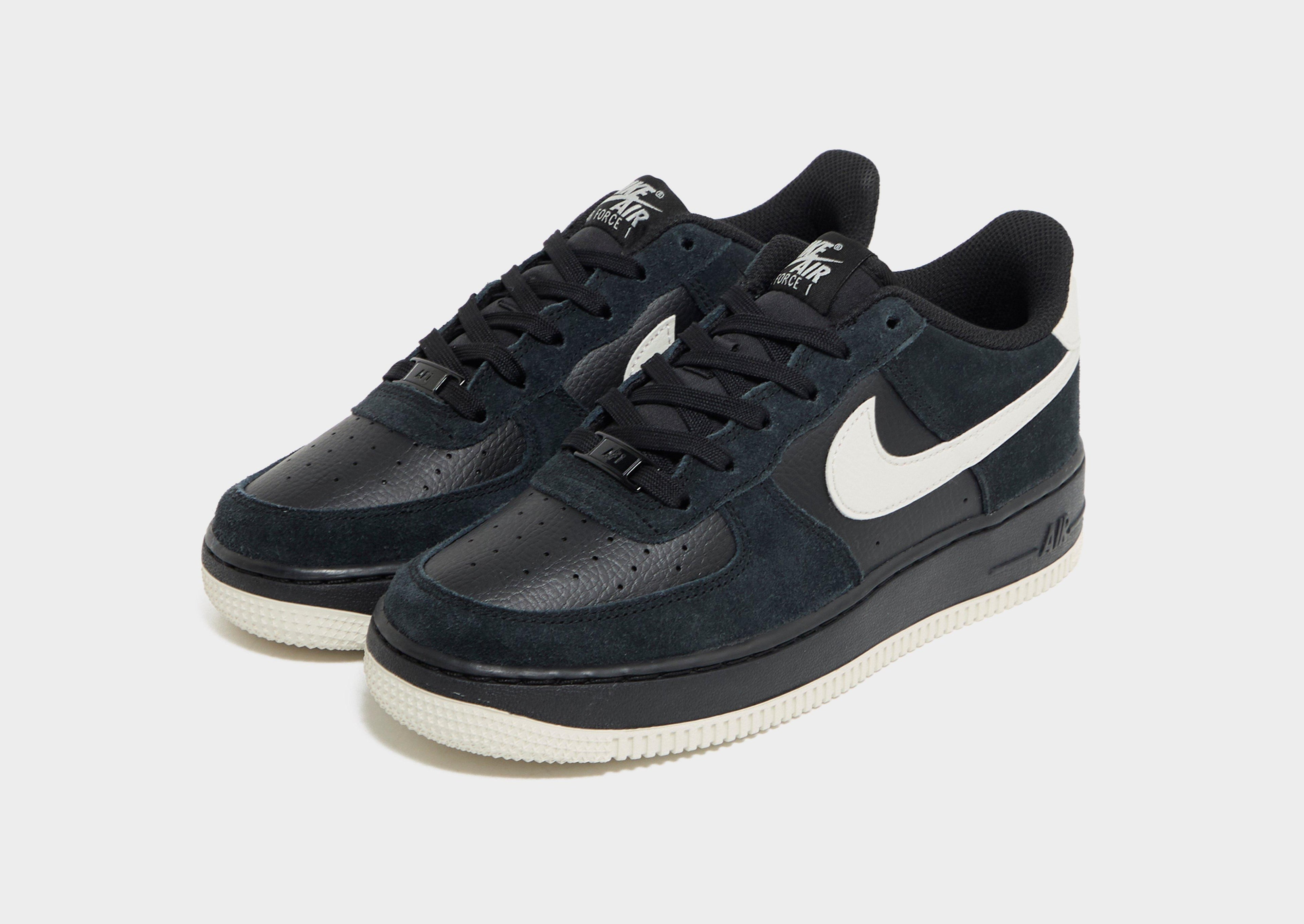 Nike Black Nike Air Force 1 Suede Junior