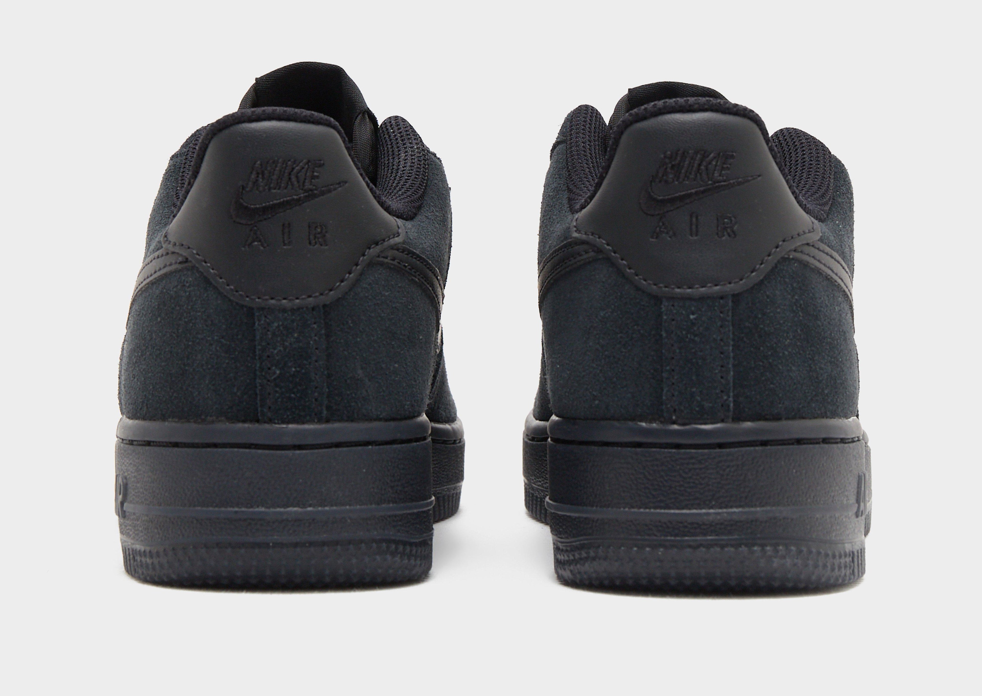 Nike Black Nike Air Force 1 Suede Junior