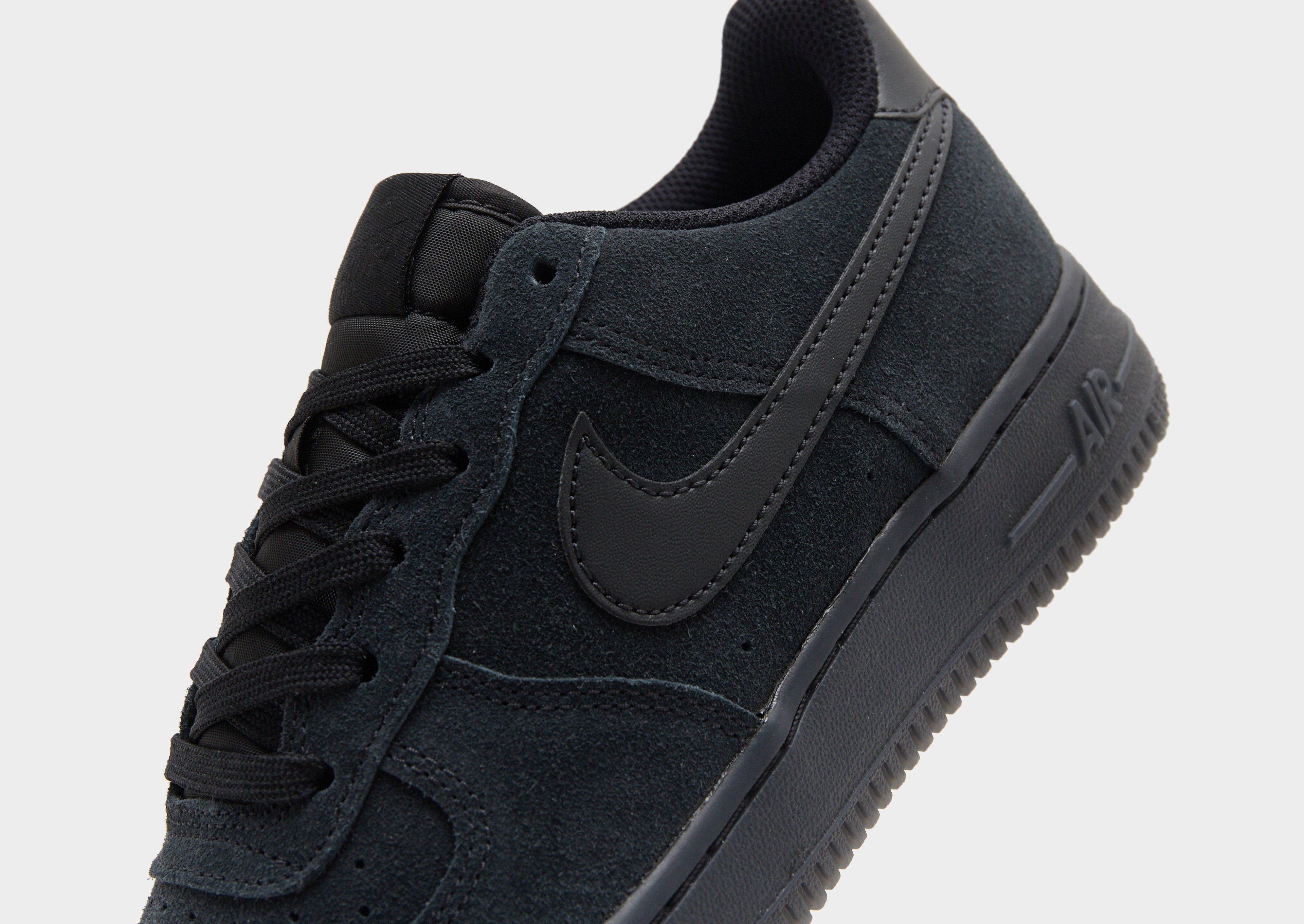 Nike Black Nike Air Force 1 Suede Junior