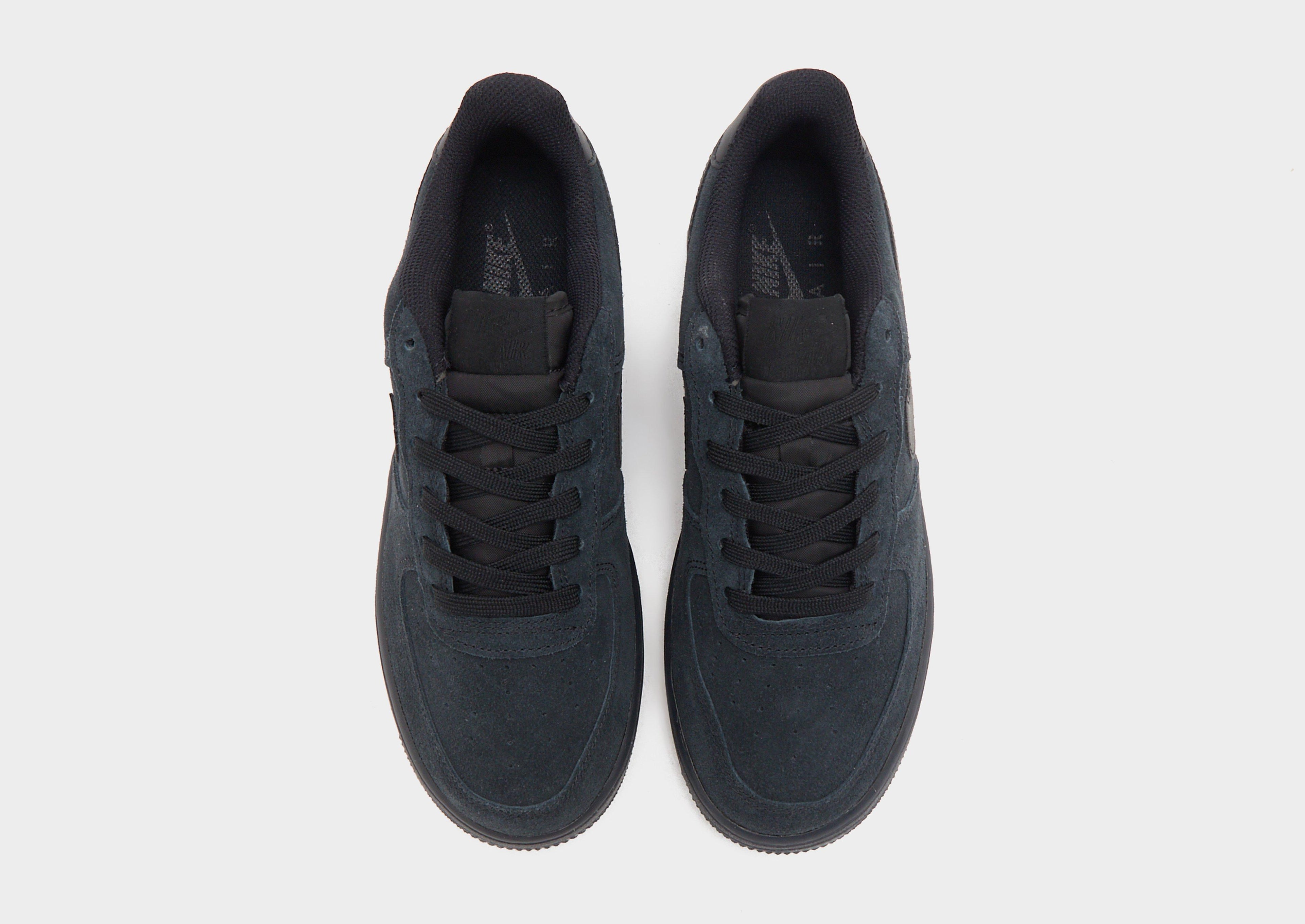 Nike Black Nike Air Force 1 Suede Junior
