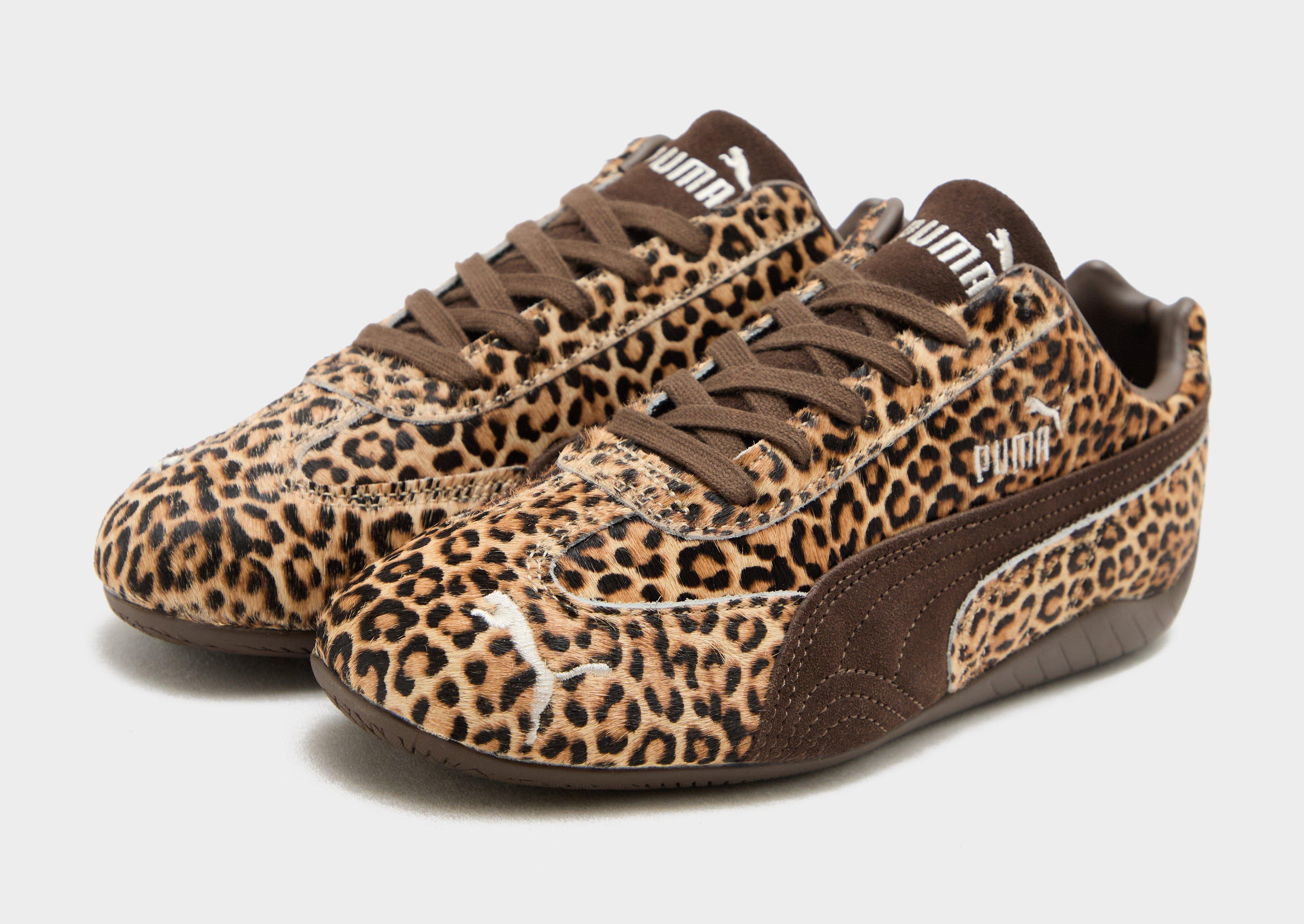 Puma Brown PUMA Speedcat Leopard Print Women's