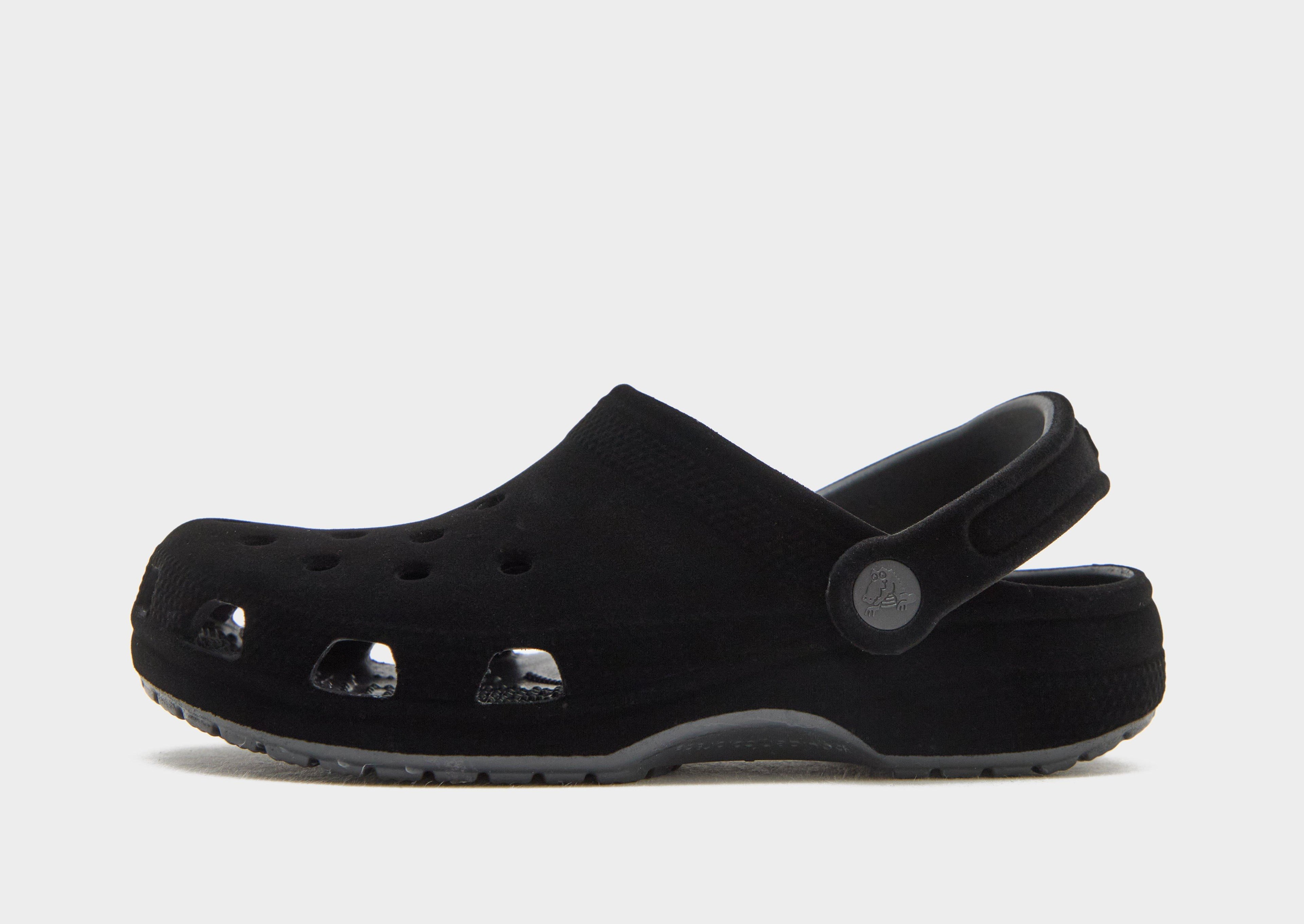 Black Crocs Classic Velvet Clog Junior
