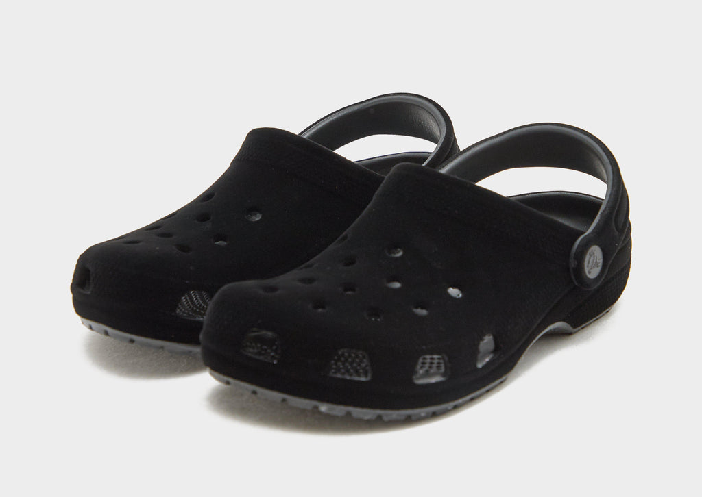 Black Crocs Classic Velvet Clog Junior