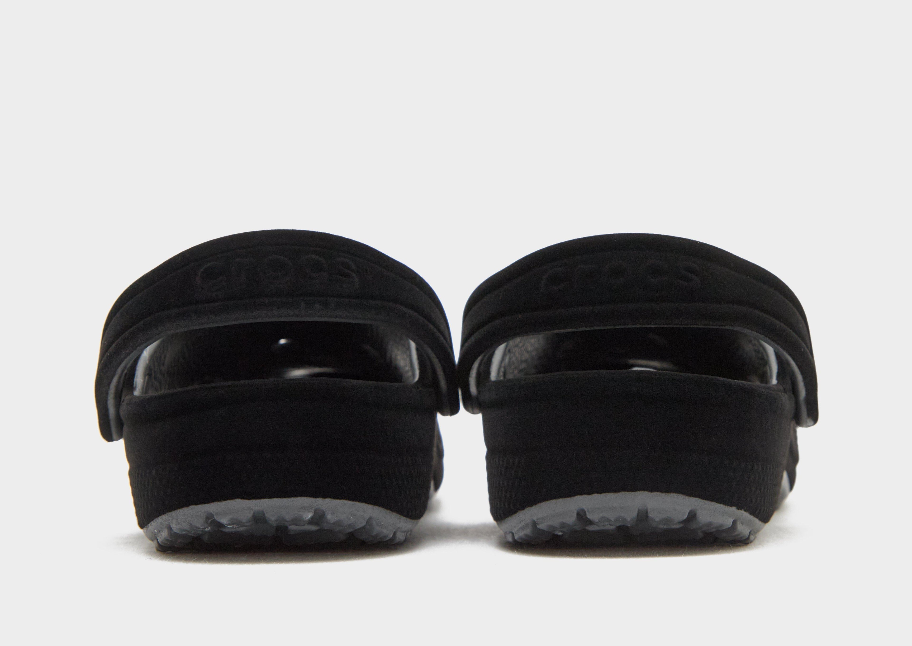 Black Crocs Classic Velvet Clog Junior