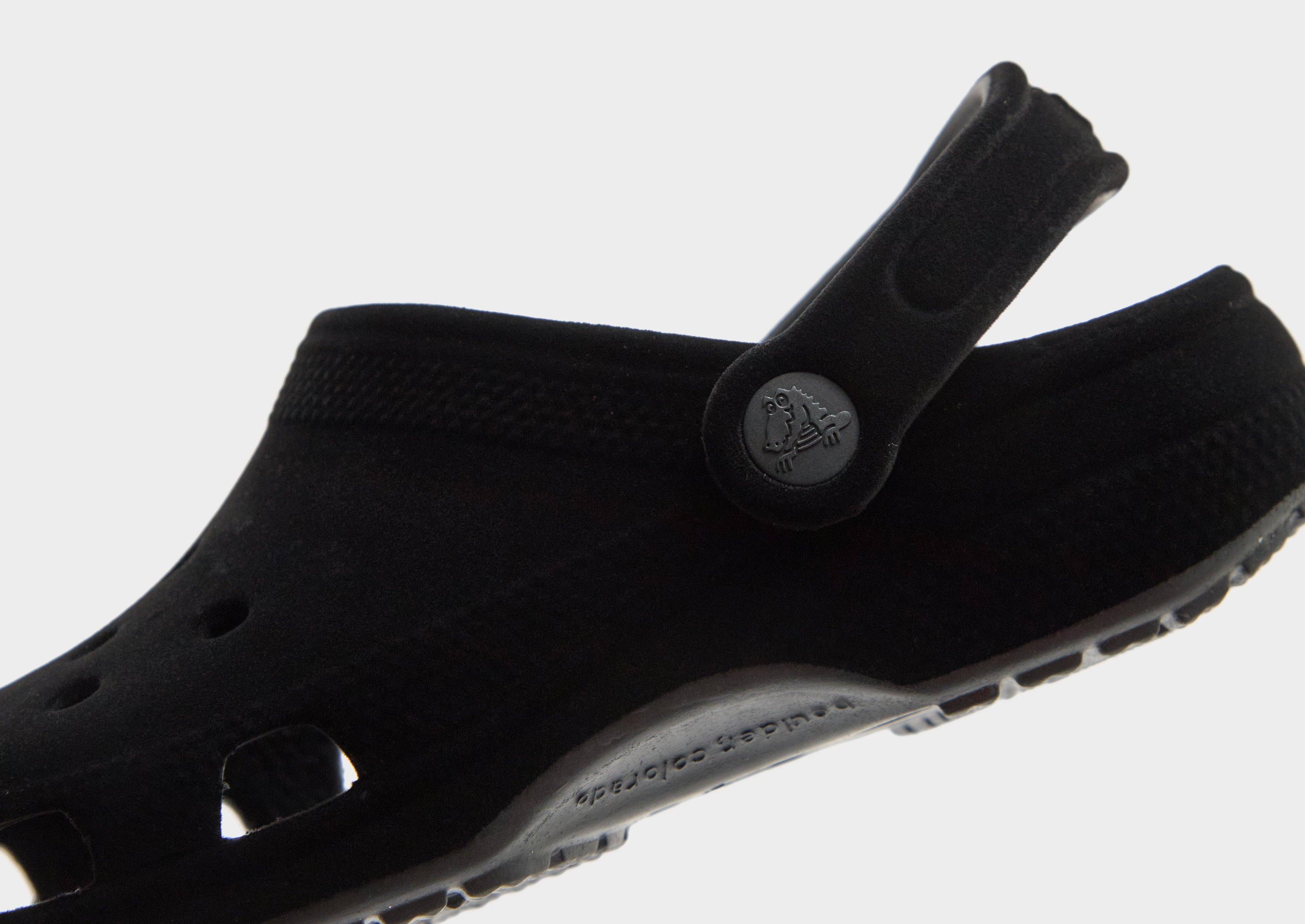 Black Crocs Classic Velvet Clog Junior