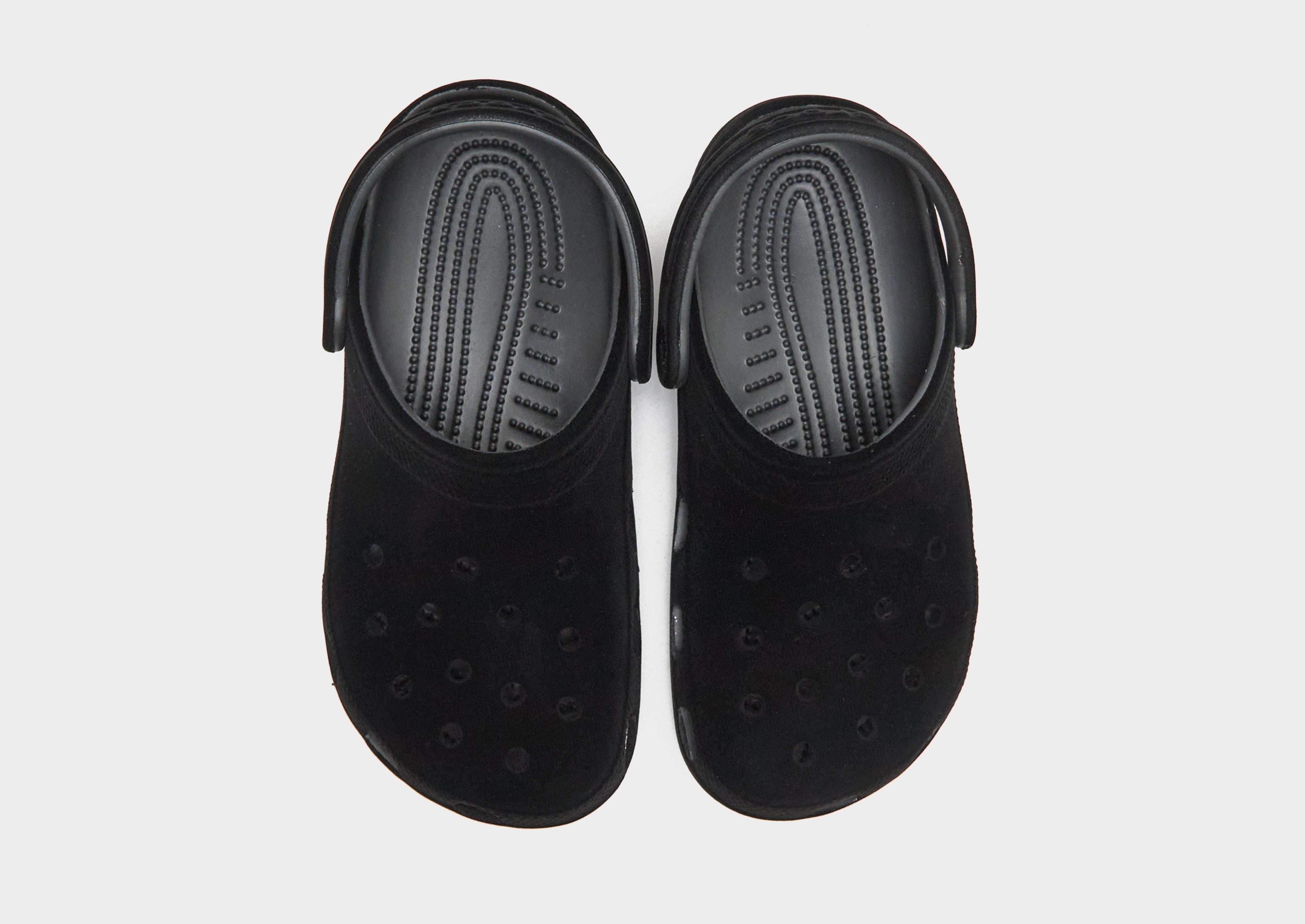 Black Crocs Classic Velvet Clog Junior