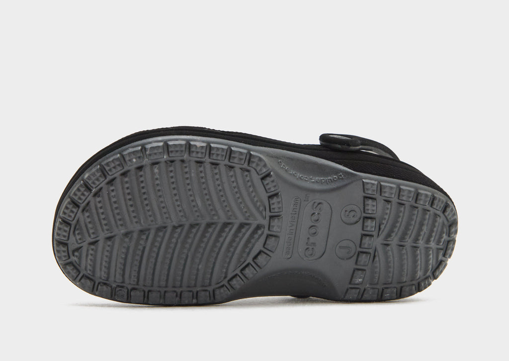 Black Crocs Classic Velvet Clog Junior