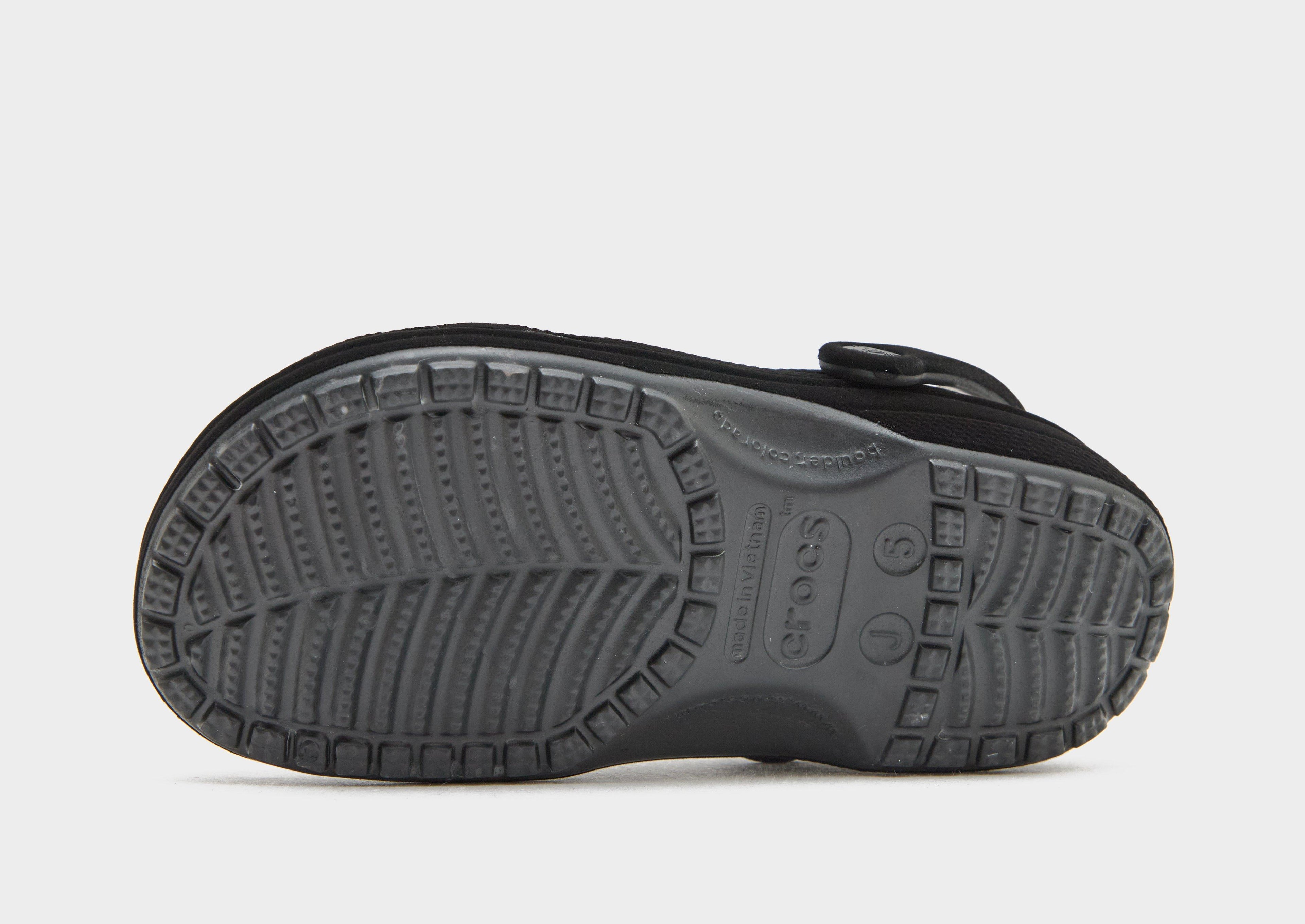 Black Crocs Classic Velvet Clog Junior