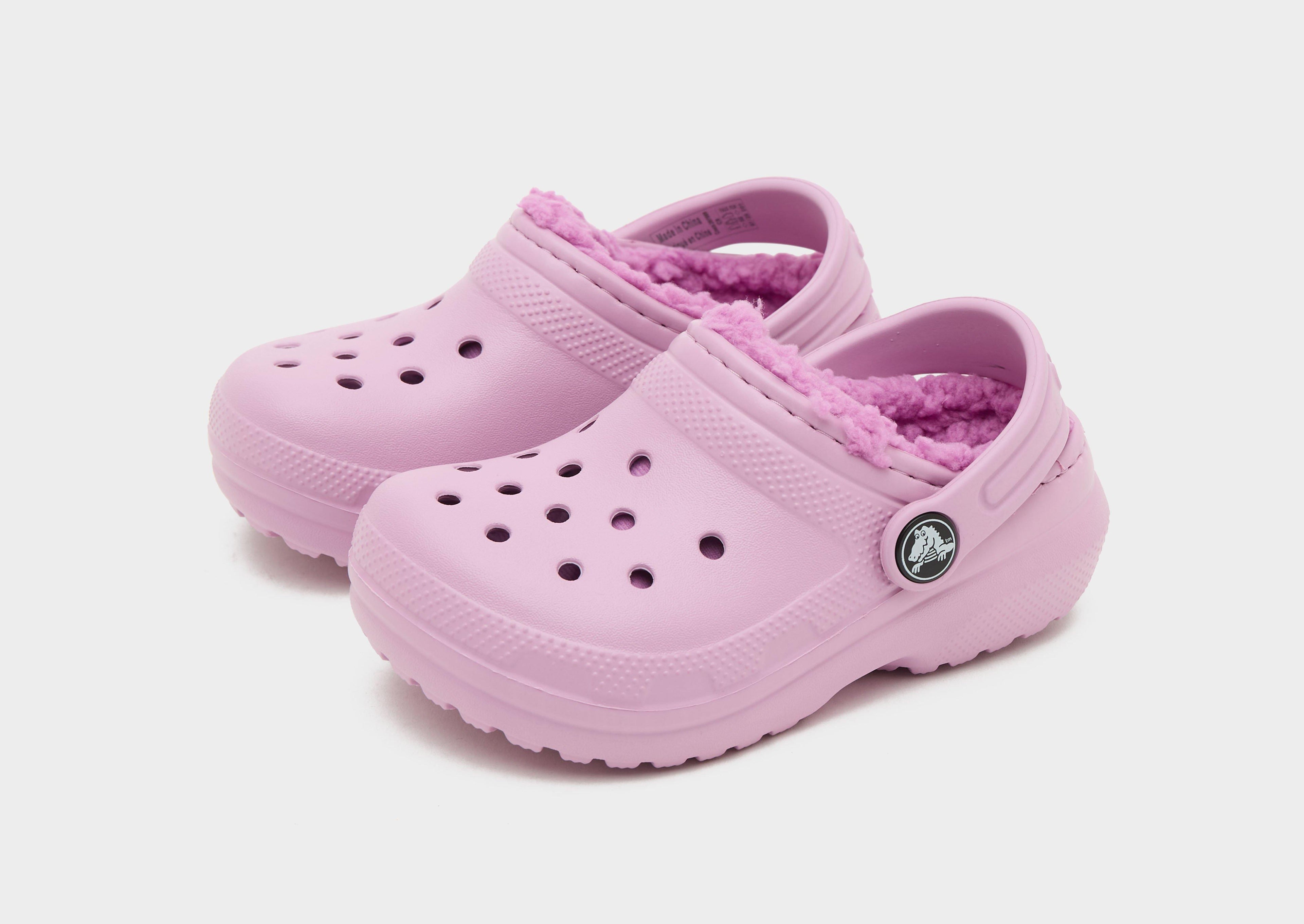 Pink Crocs Classic Lined Clogs Infant