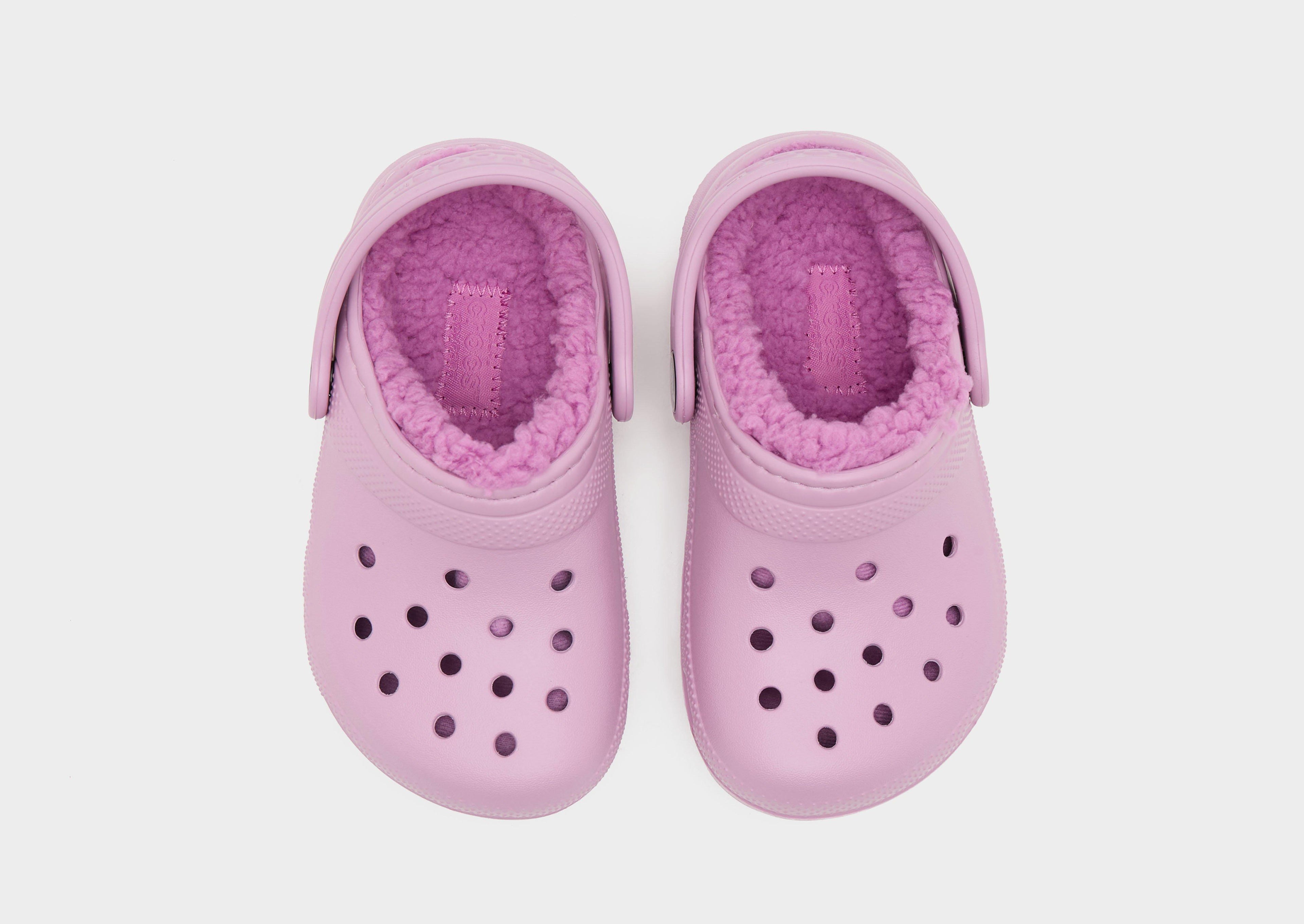 Pink Crocs Classic Lined Clogs Infant
