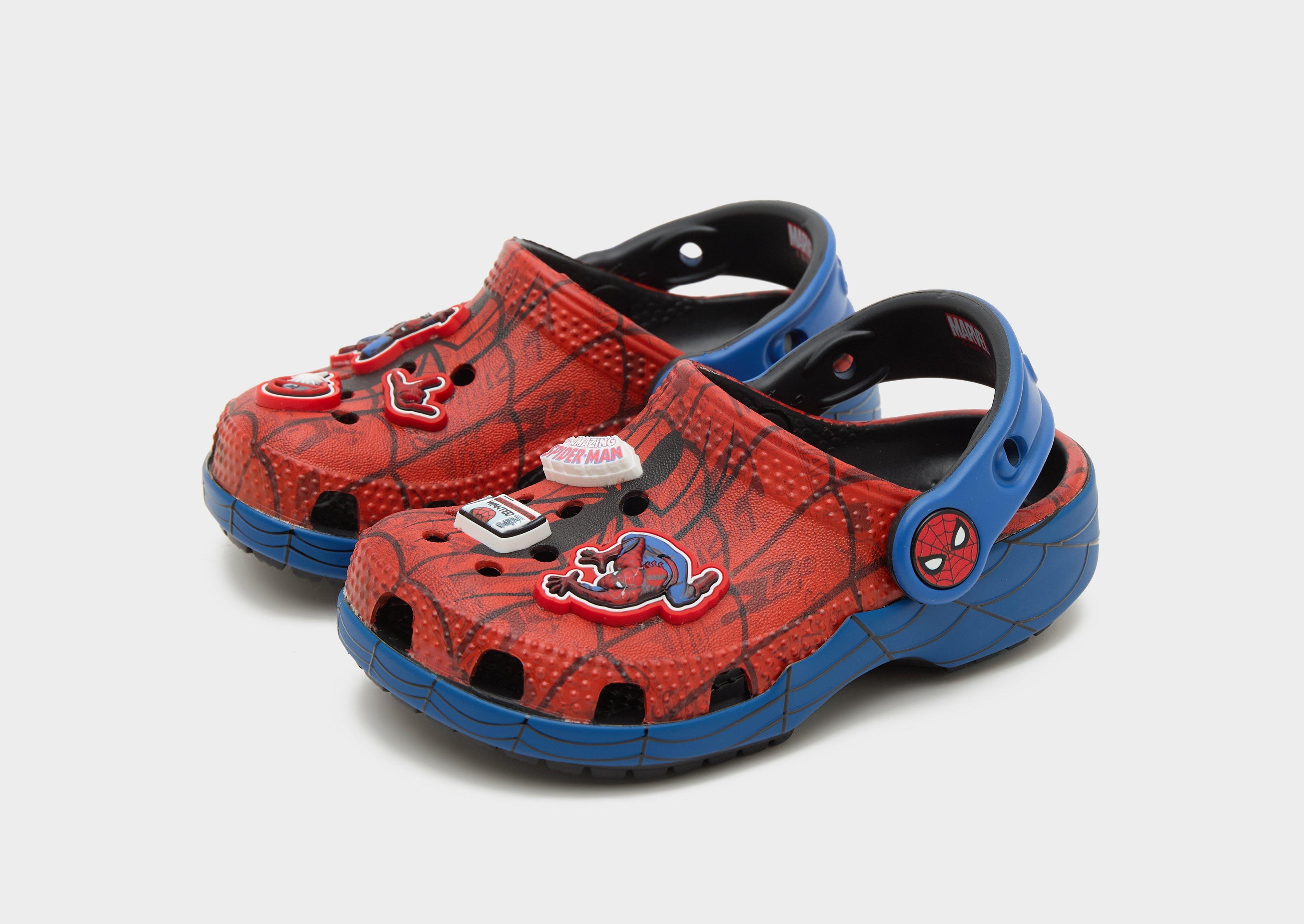 Red Crocs Classic Clog Spiderman Infant