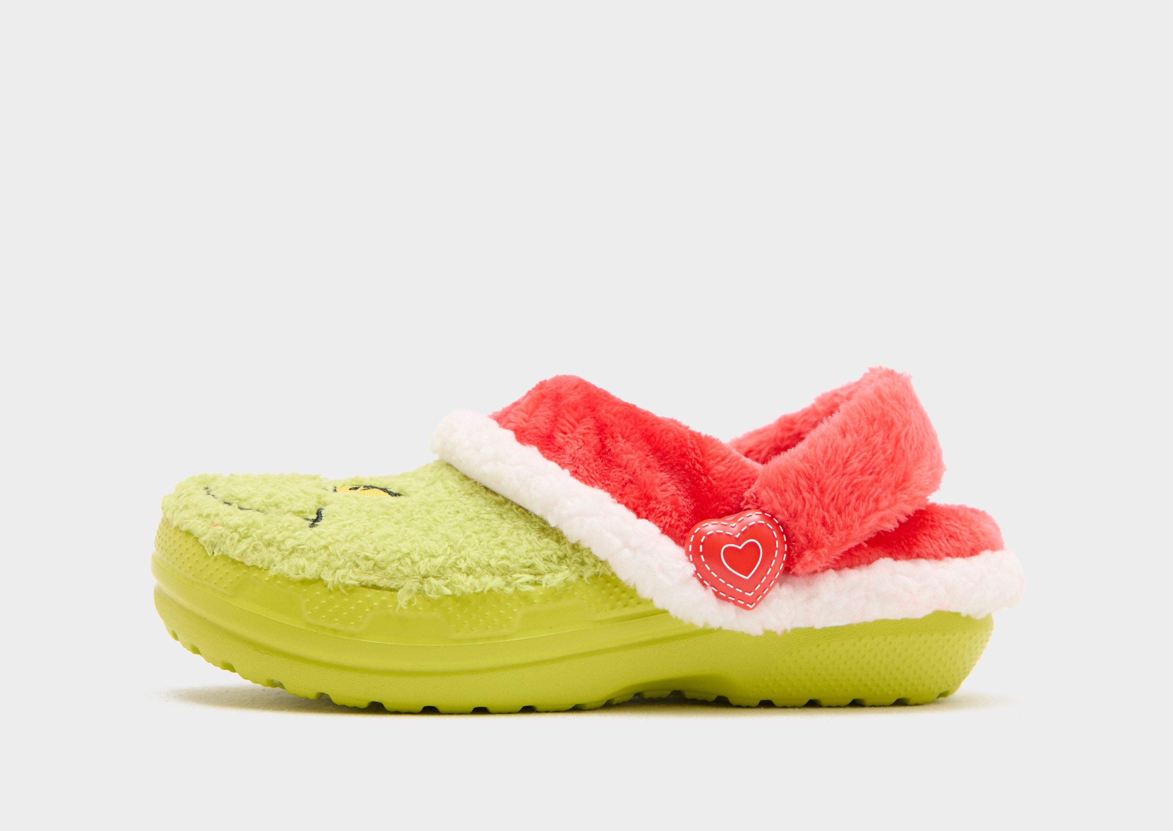 Green Crocs The Grinch Classic Lined Clog Children