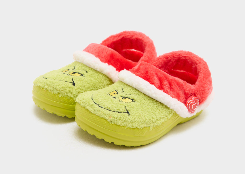 Green Crocs The Grinch Classic Lined Clog Children