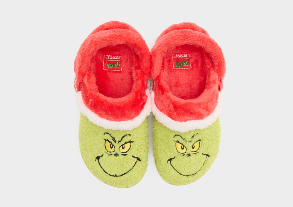 Green Crocs The Grinch Classic Lined Clog Children